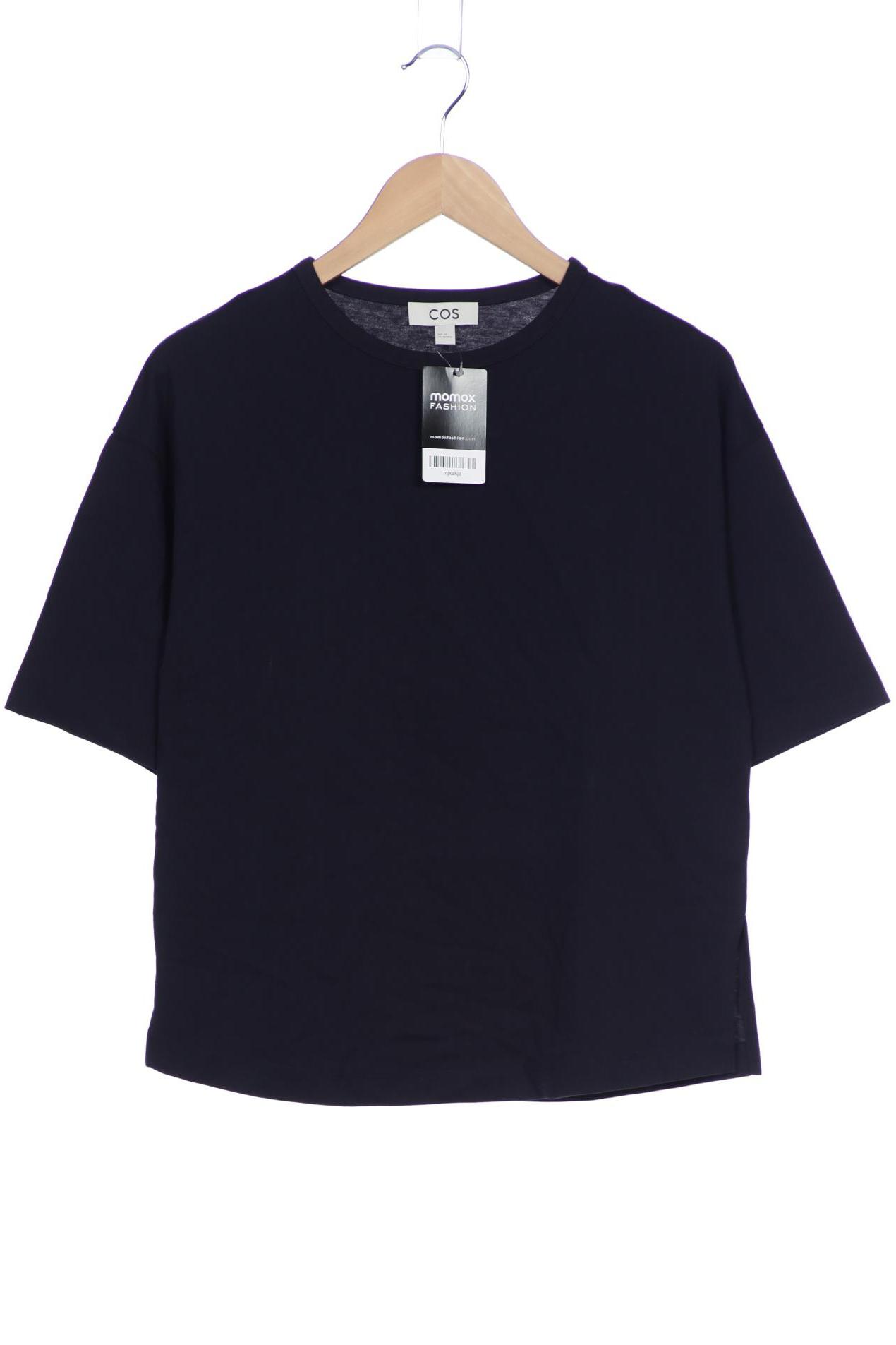

COS Damen T-Shirt, marineblau, Gr. 34