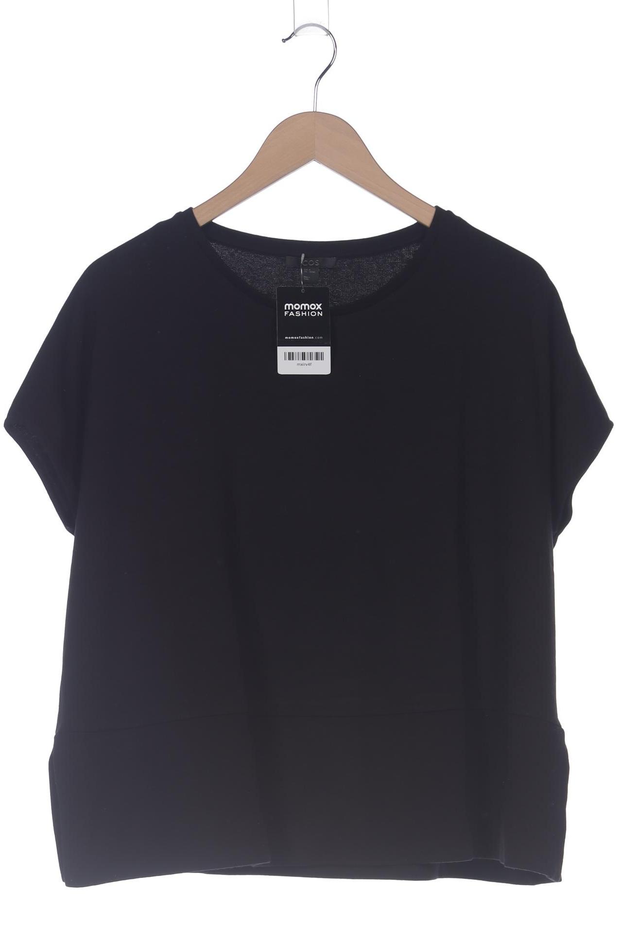 

COS Damen T-Shirt, schwarz, Gr. 38