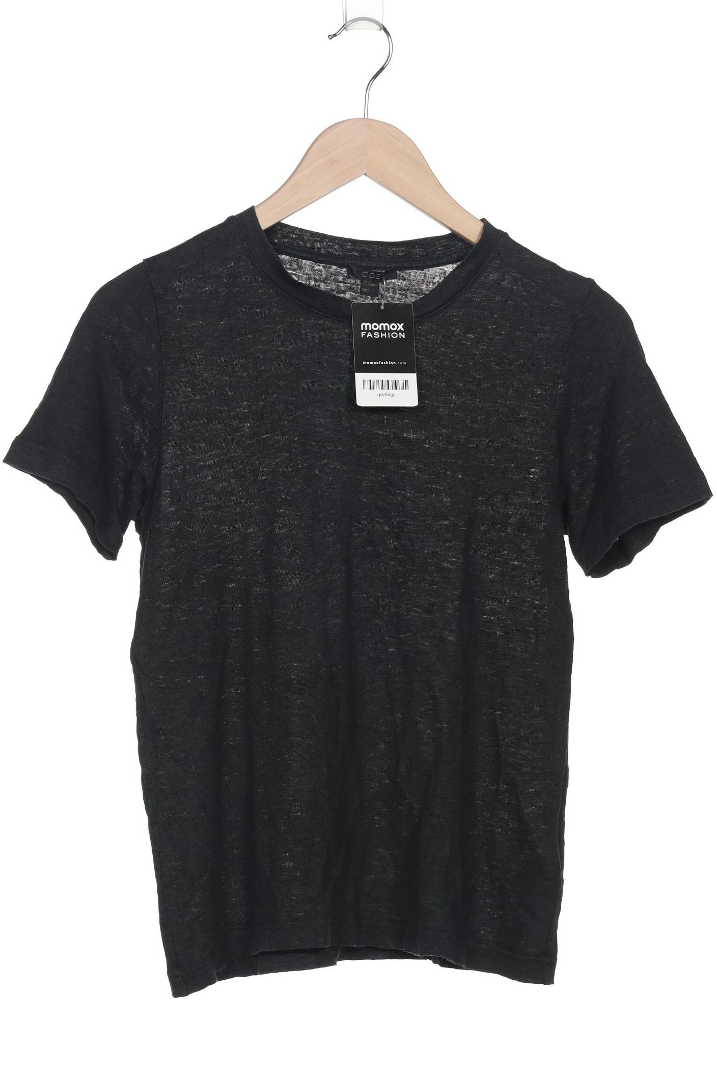 

COS Damen T-Shirt, schwarz, Gr. 36