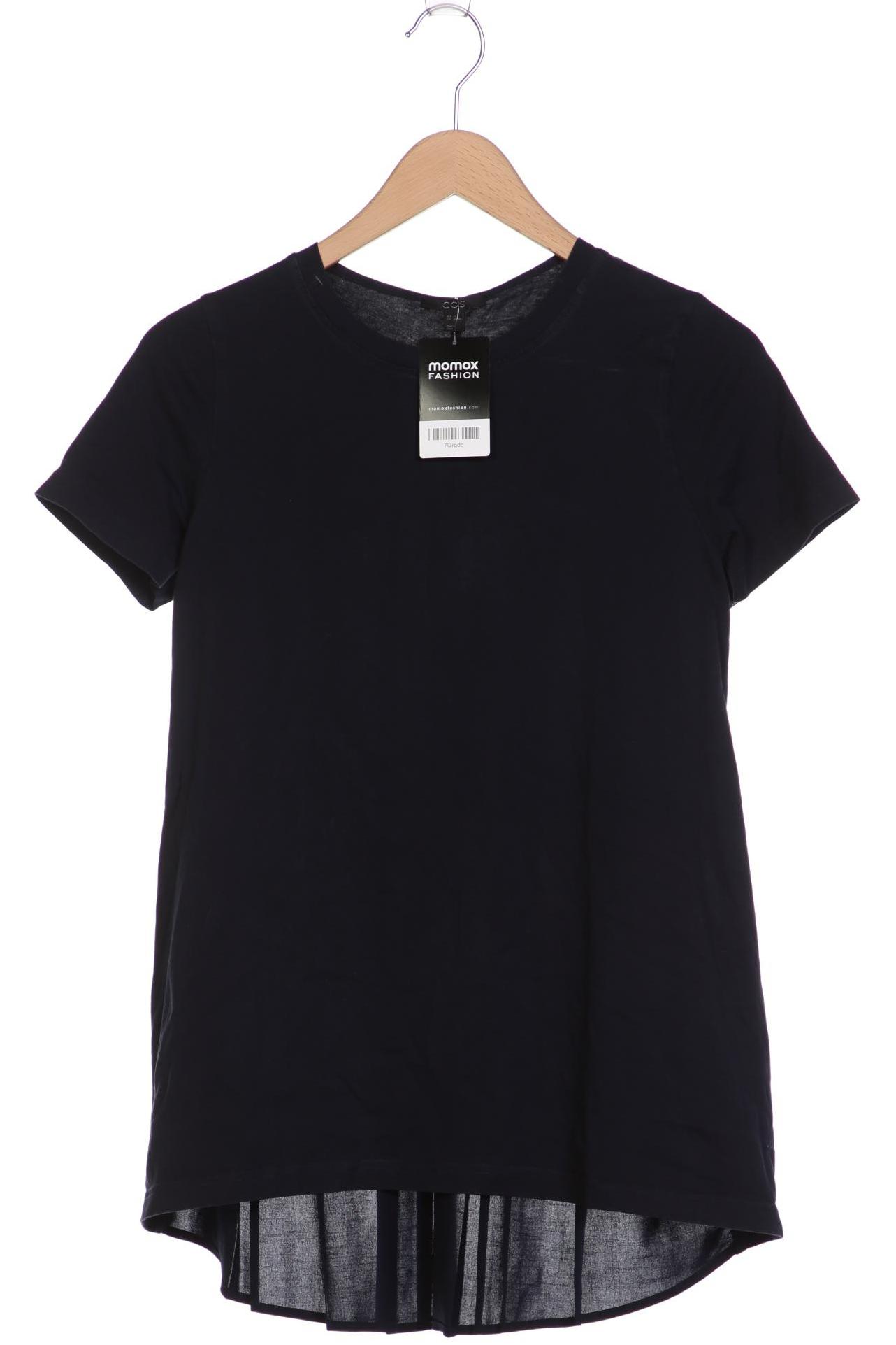 

COS Damen T-Shirt, marineblau, Gr. 34