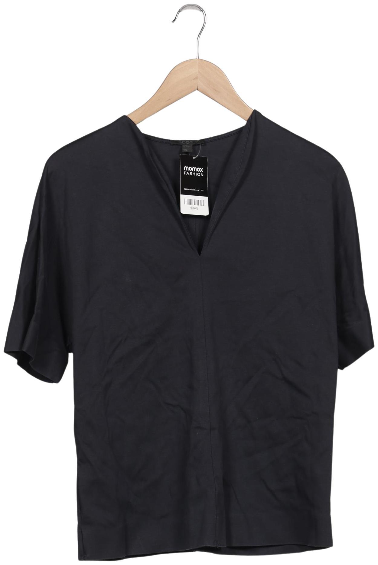 

COS Damen T-Shirt, marineblau, Gr. 36
