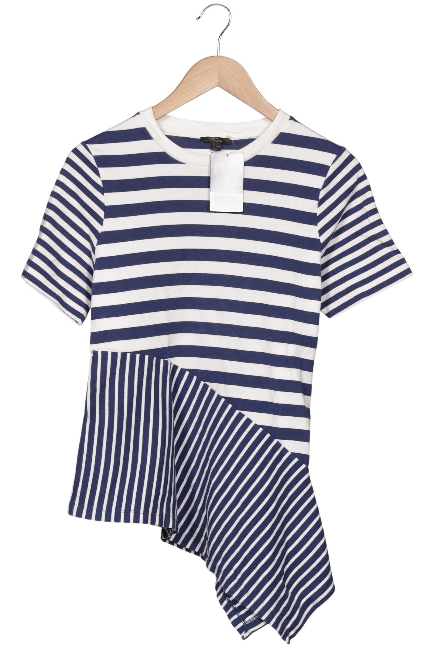 

COS Damen T-Shirt, marineblau, Gr. 36