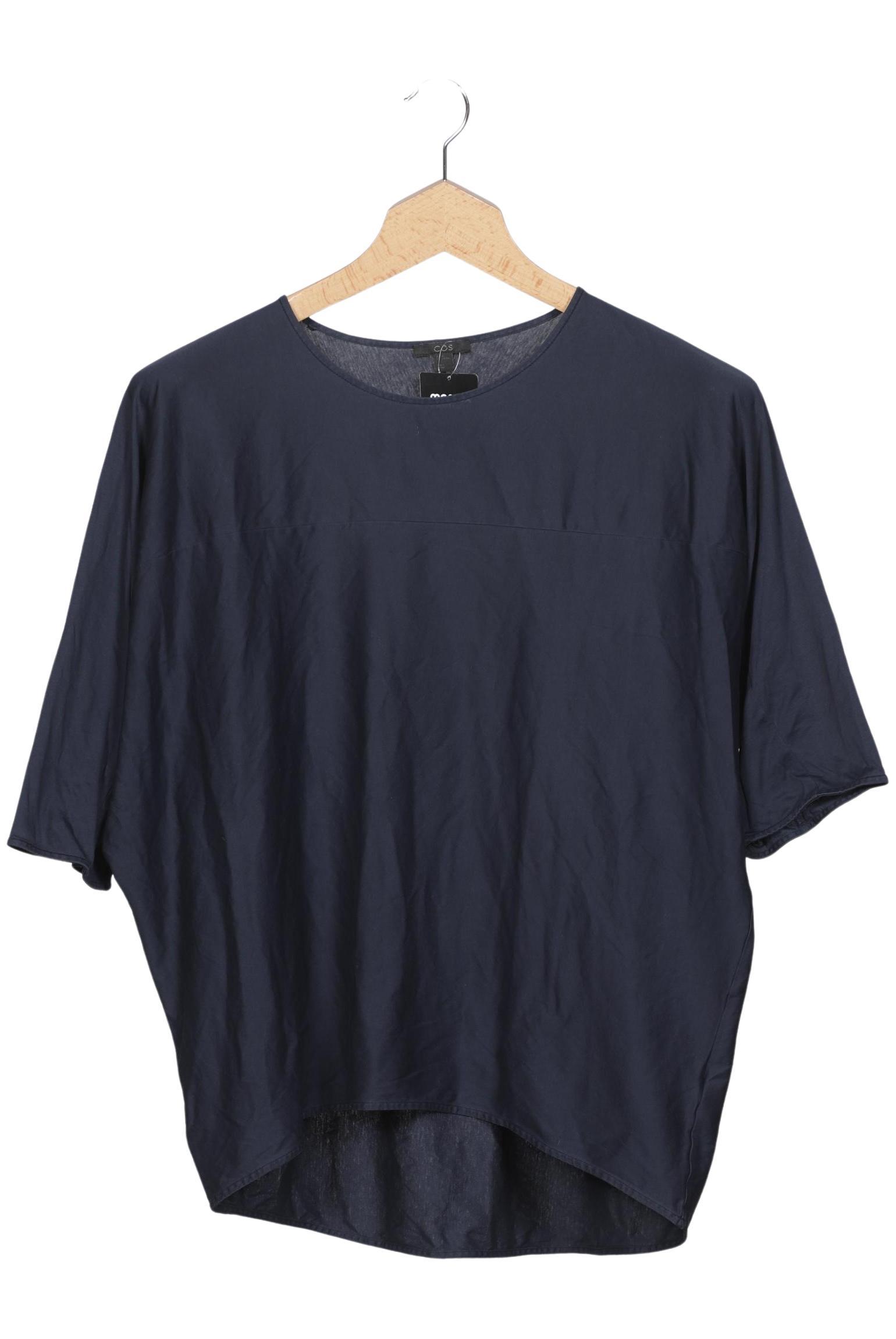 

COS Damen T-Shirt, marineblau, Gr. 38