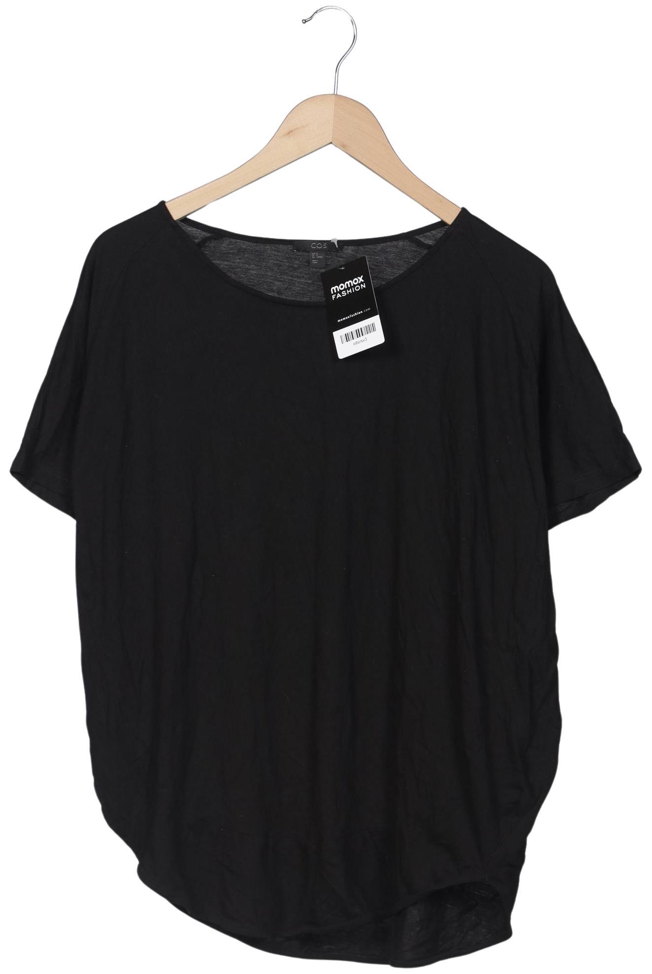 

COS Damen T-Shirt, schwarz, Gr. 38