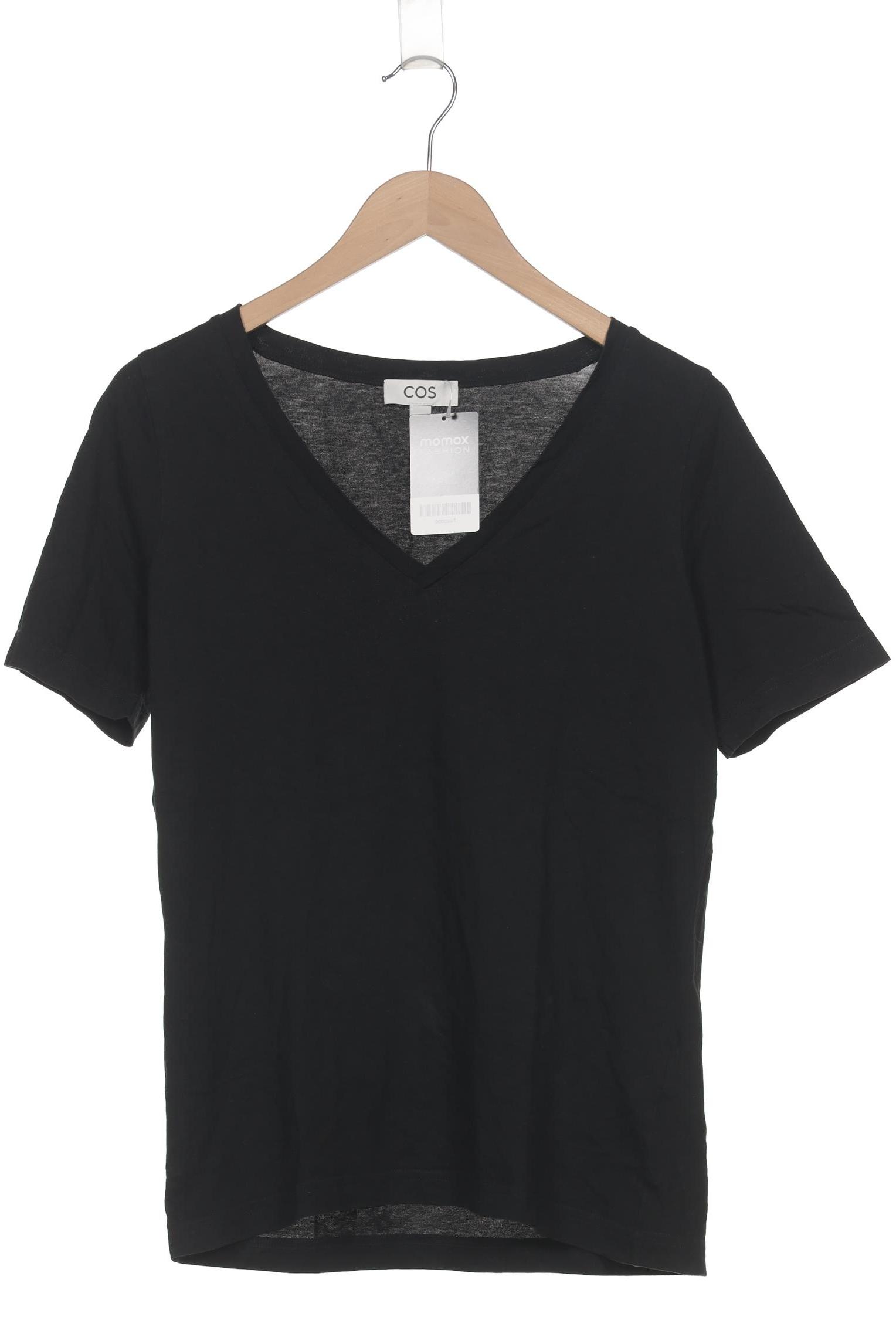 

COS Damen T-Shirt, schwarz, Gr. 36