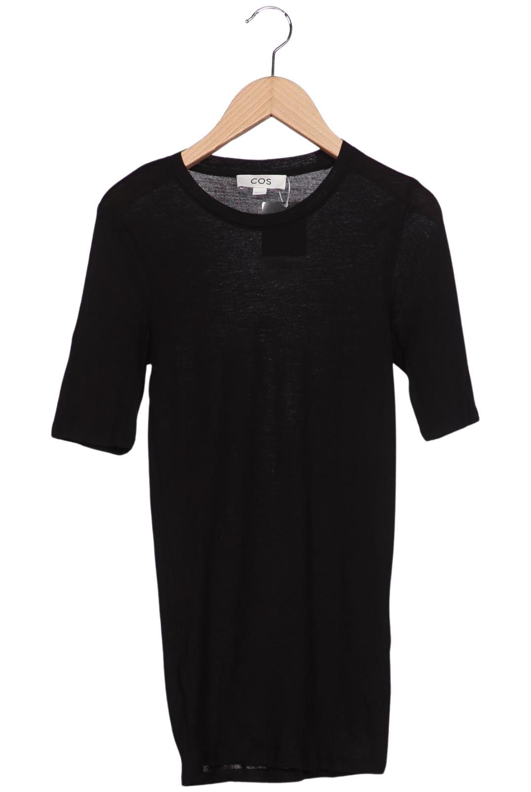 

COS Damen T-Shirt, schwarz, Gr. 36