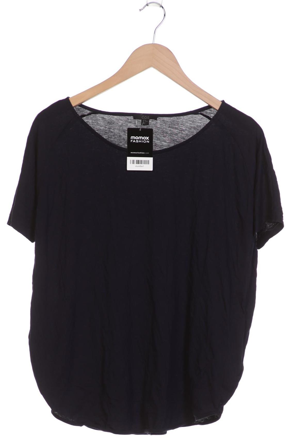 

COS Damen T-Shirt, marineblau, Gr. 34
