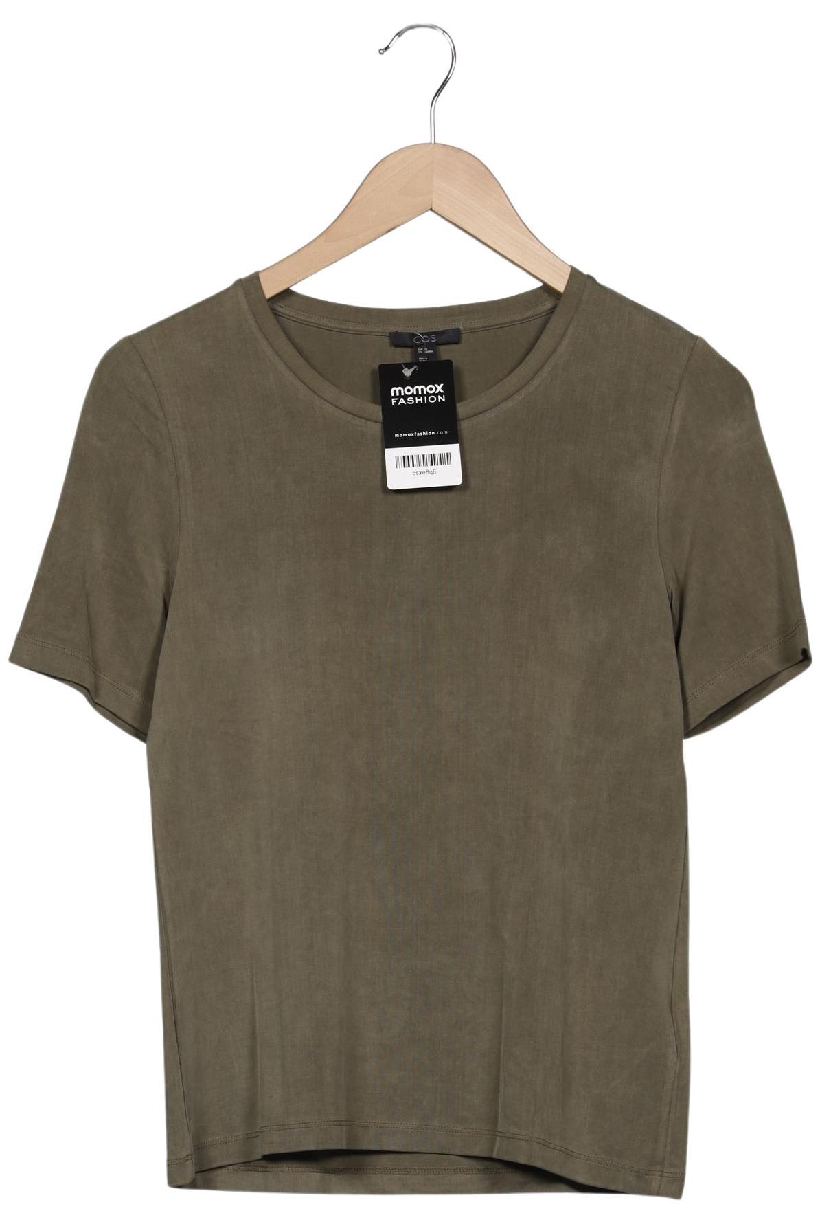 

COS Damen T-Shirt, grün, Gr. 34