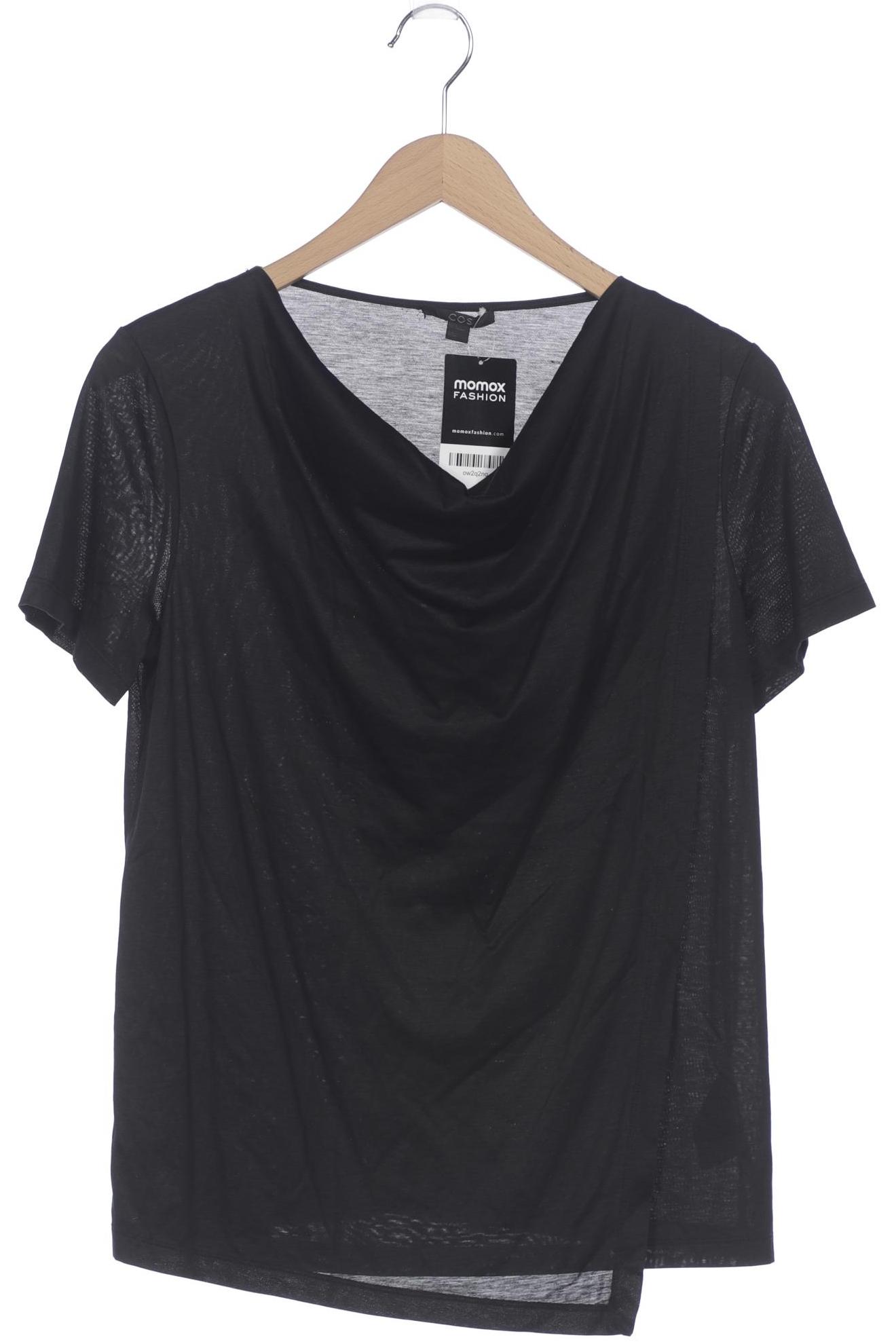 

COS Damen T-Shirt, schwarz, Gr. 36