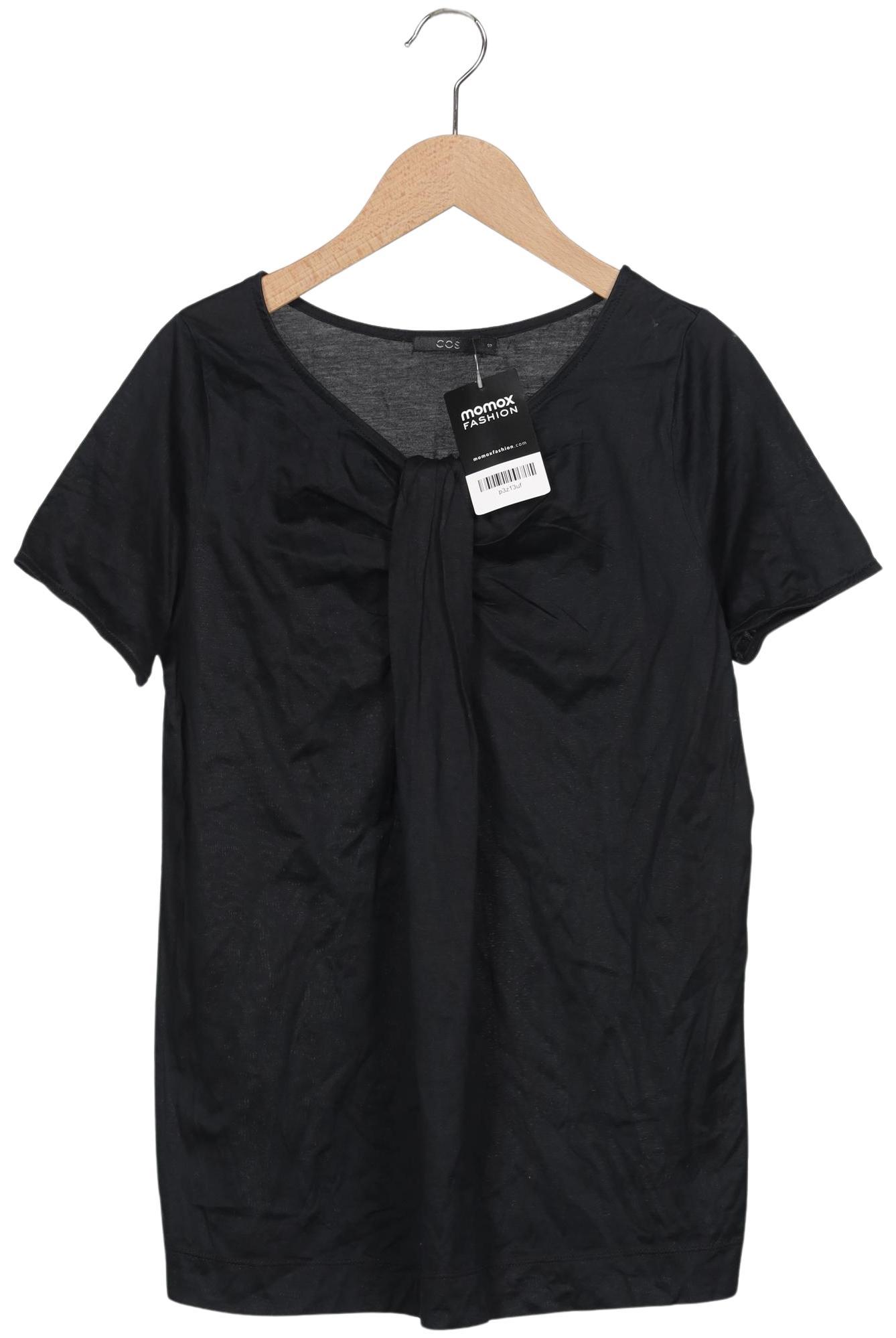 

COS Damen T-Shirt, schwarz, Gr. 36