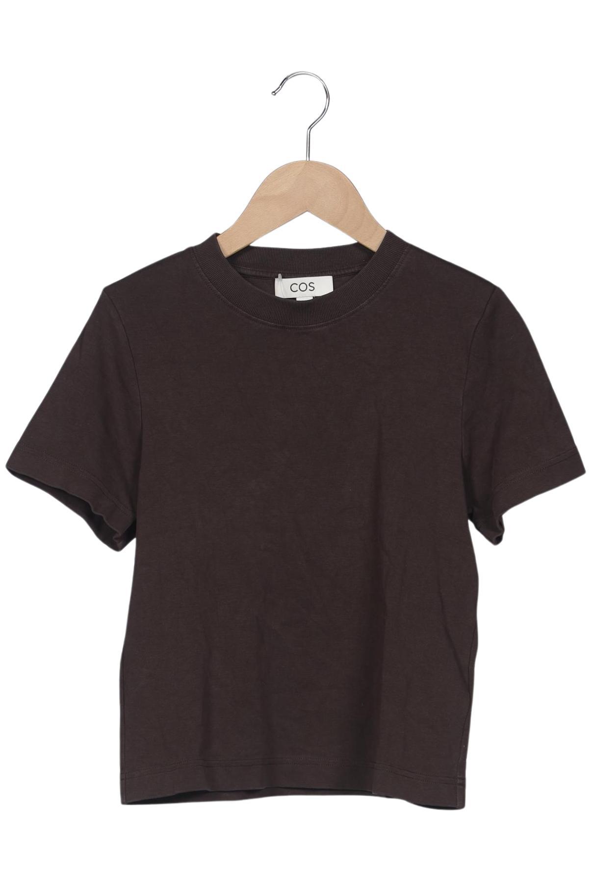 

COS Damen T-Shirt, braun, Gr. 34