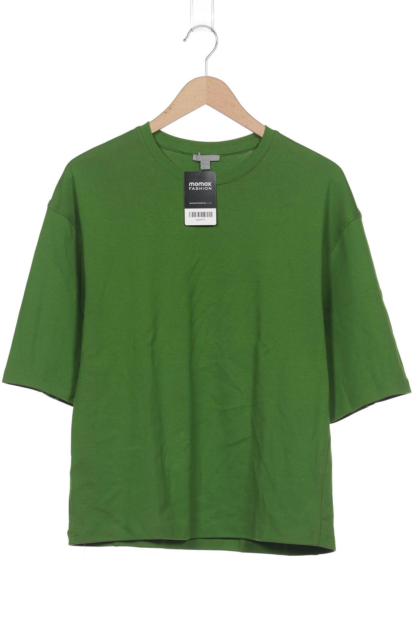 

COS Damen T-Shirt, grün, Gr. 38