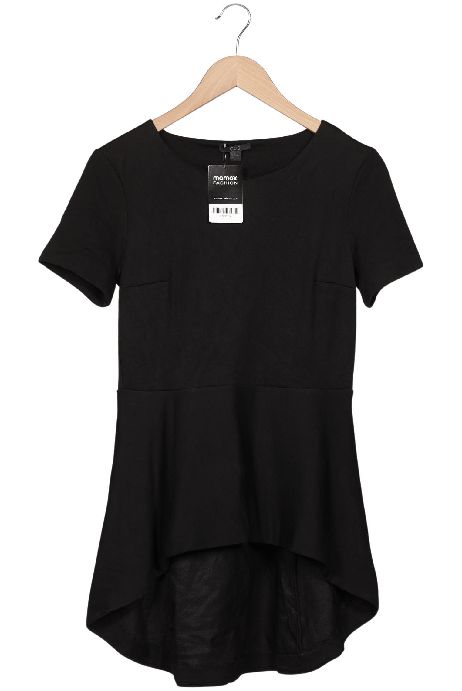 

COS Damen T-Shirt, schwarz, Gr. 36