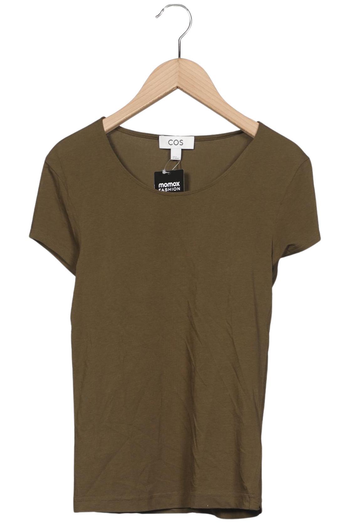 

COS Damen T-Shirt, grün, Gr. 34