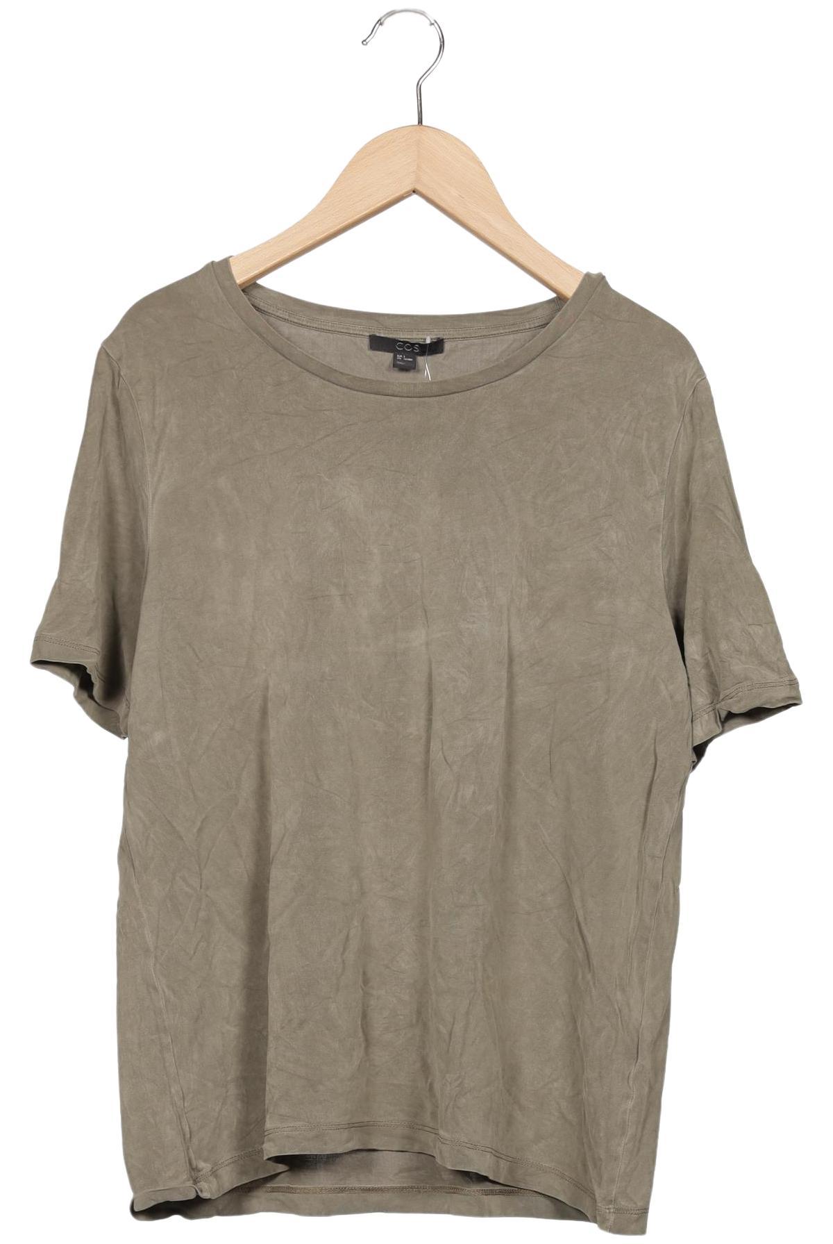 

COS Damen T-Shirt, grün, Gr. 36