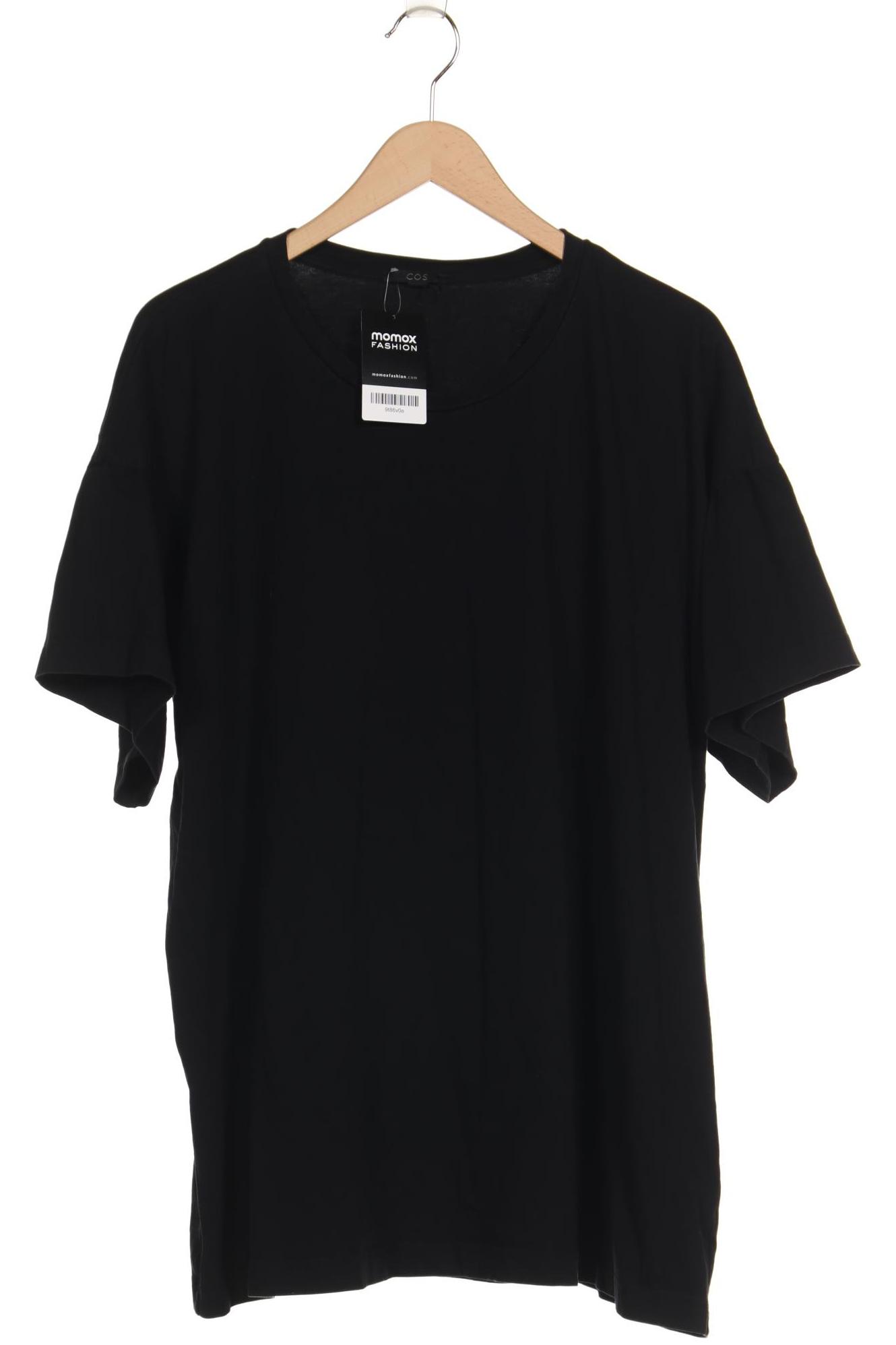 

COS Damen T-Shirt, schwarz, Gr. 48