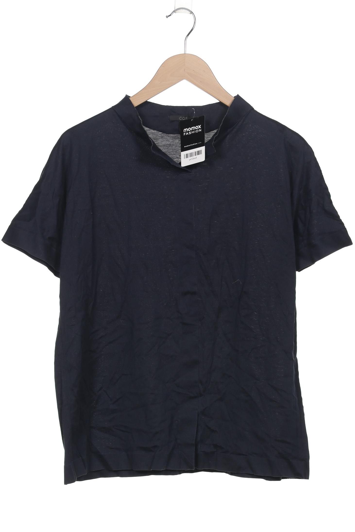 

COS Damen T-Shirt, marineblau, Gr. 38