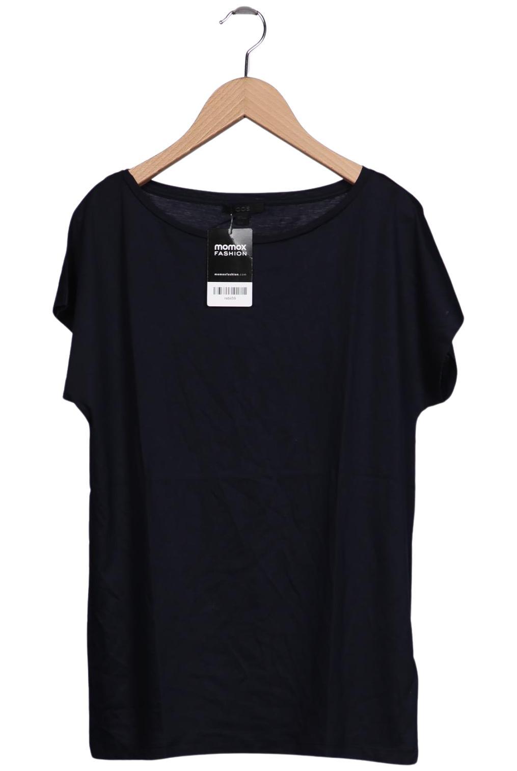 

COS Damen T-Shirt, marineblau, Gr. 38