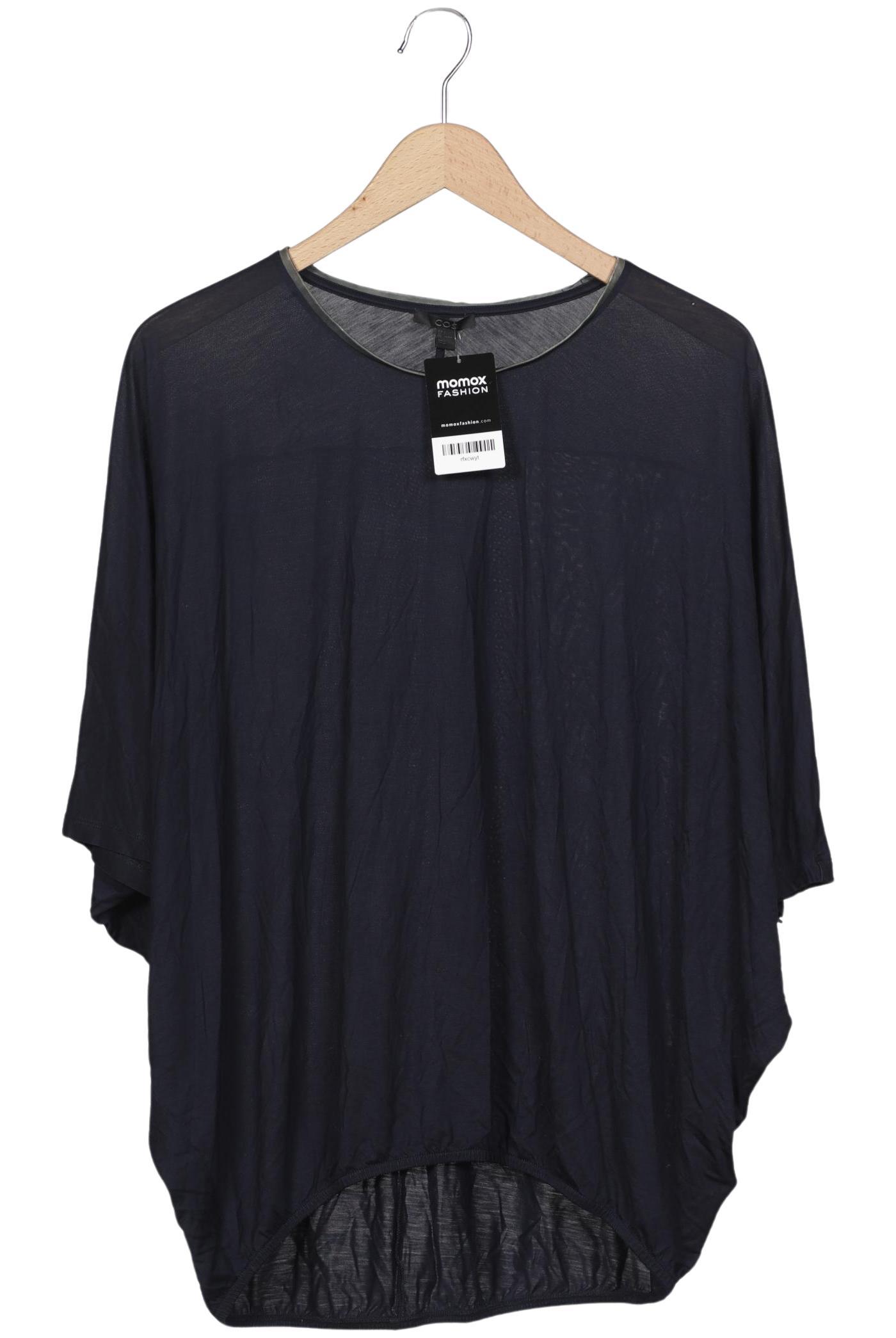 

COS Damen T-Shirt, marineblau, Gr. 36