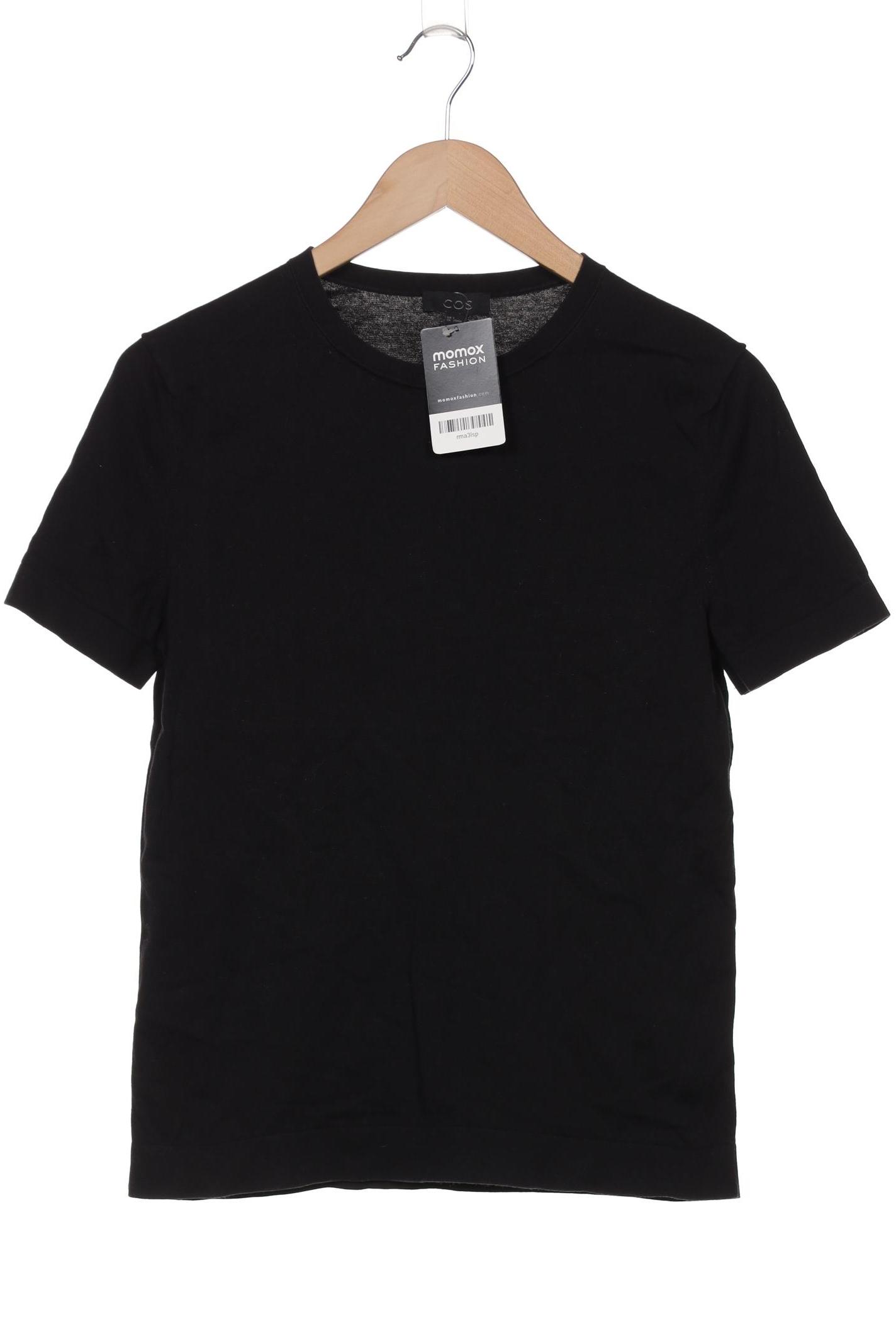 

COS Damen T-Shirt, schwarz, Gr. 36