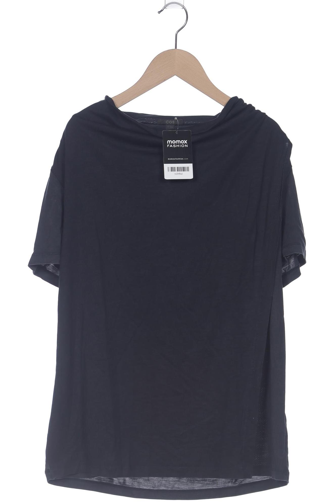 

COS Damen T-Shirt, marineblau, Gr. 38