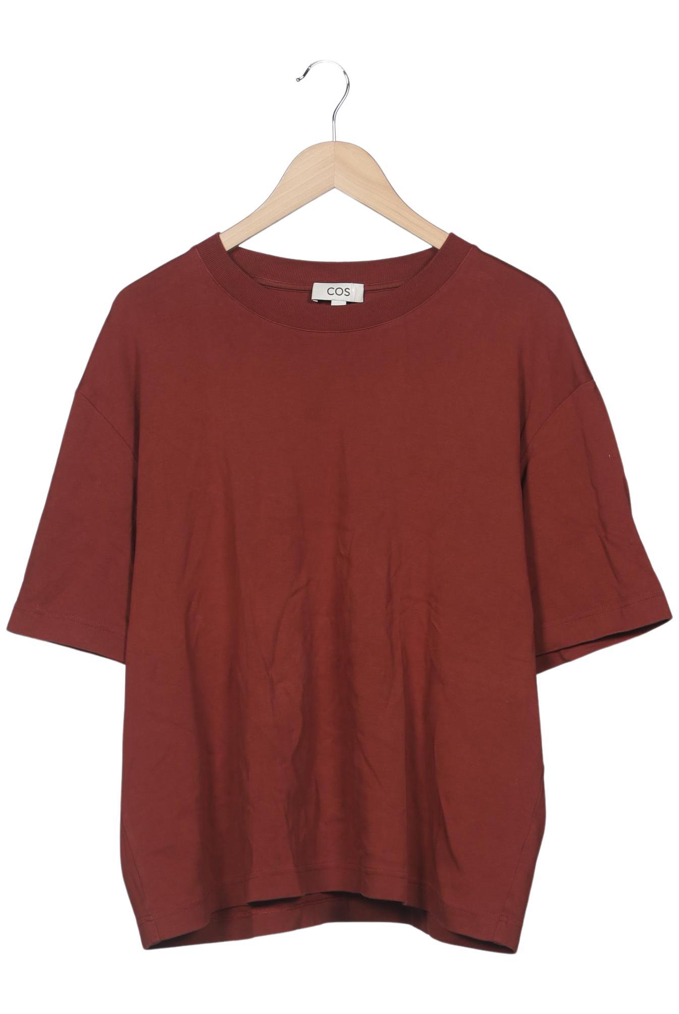 

COS Damen T-Shirt, bordeaux, Gr. 38