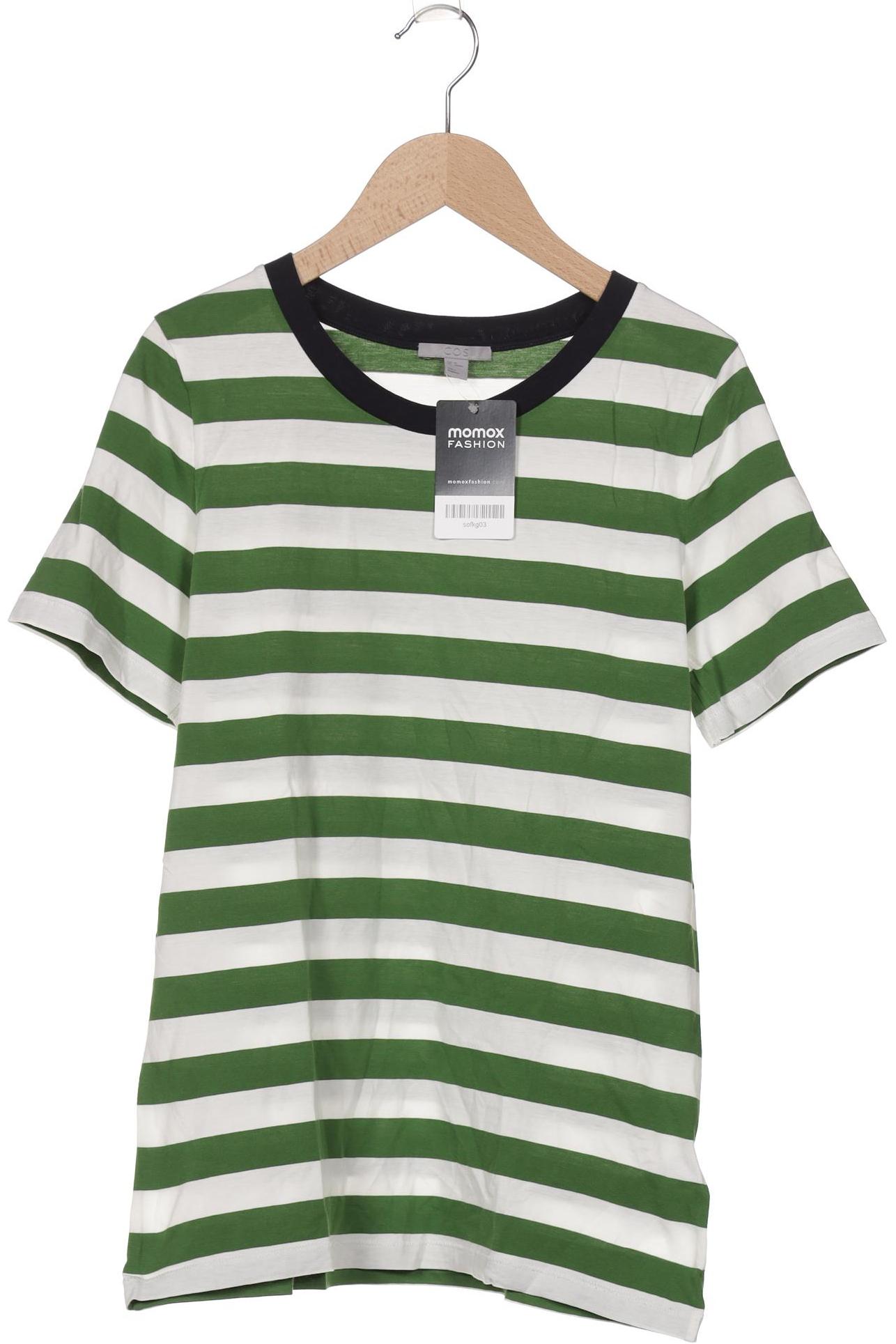 

COS Damen T-Shirt, grün, Gr. 34