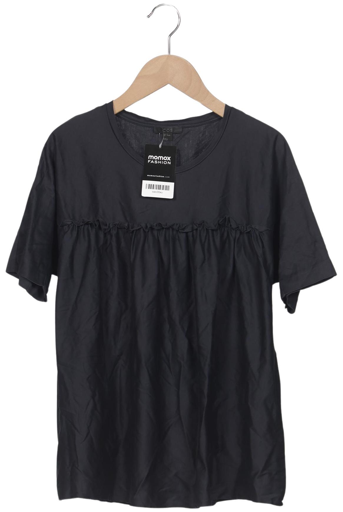 

COS Damen T-Shirt, marineblau, Gr. 34