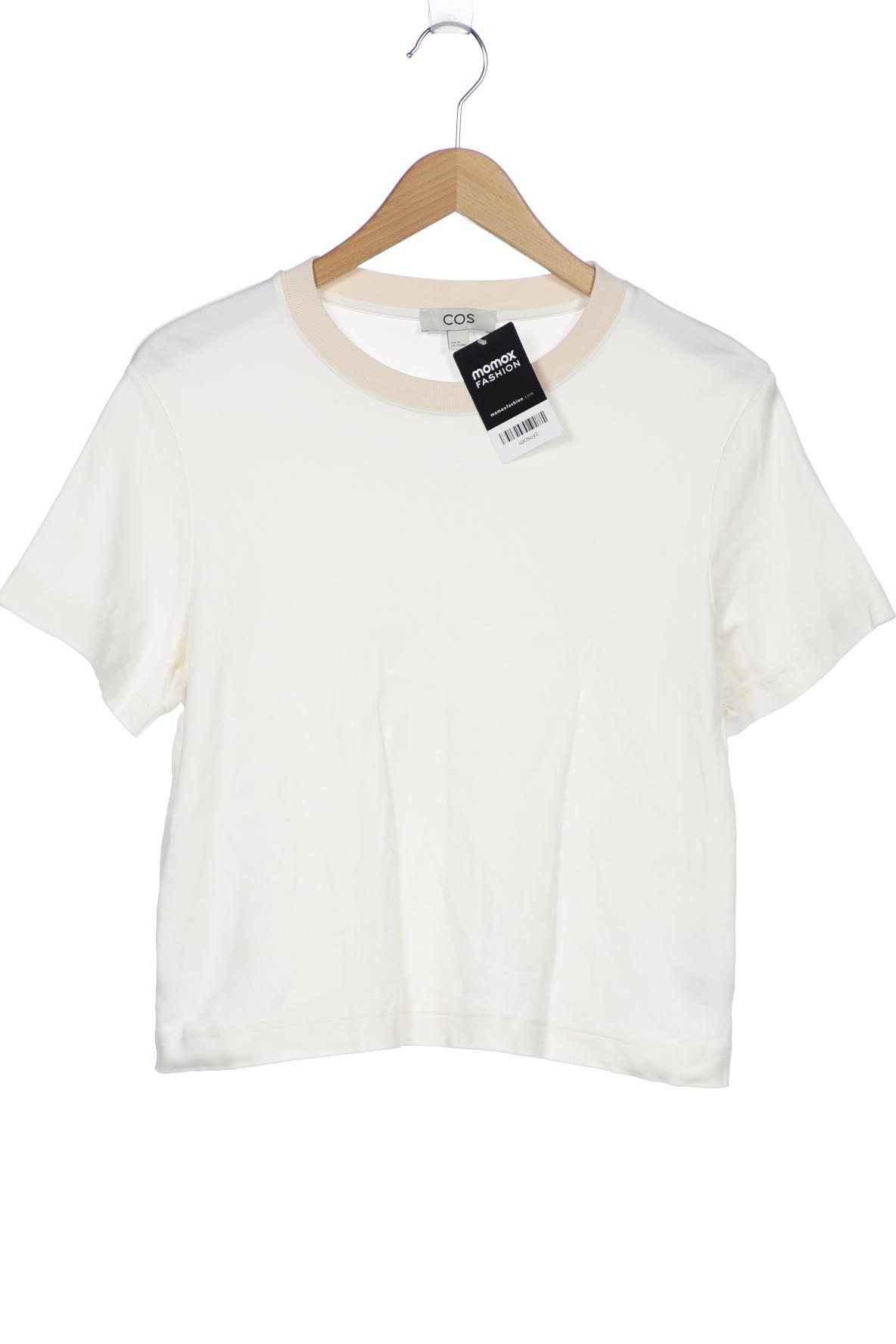 

COS Damen T-Shirt, cremeweiß