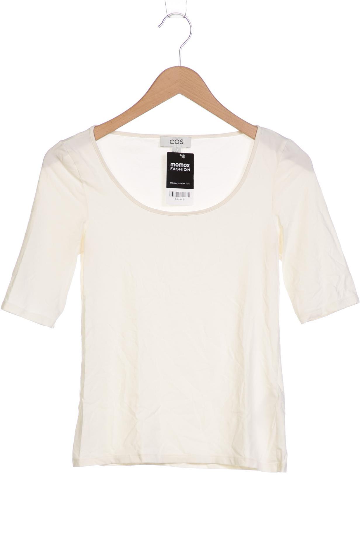 

COS Damen T-Shirt, cremeweiß