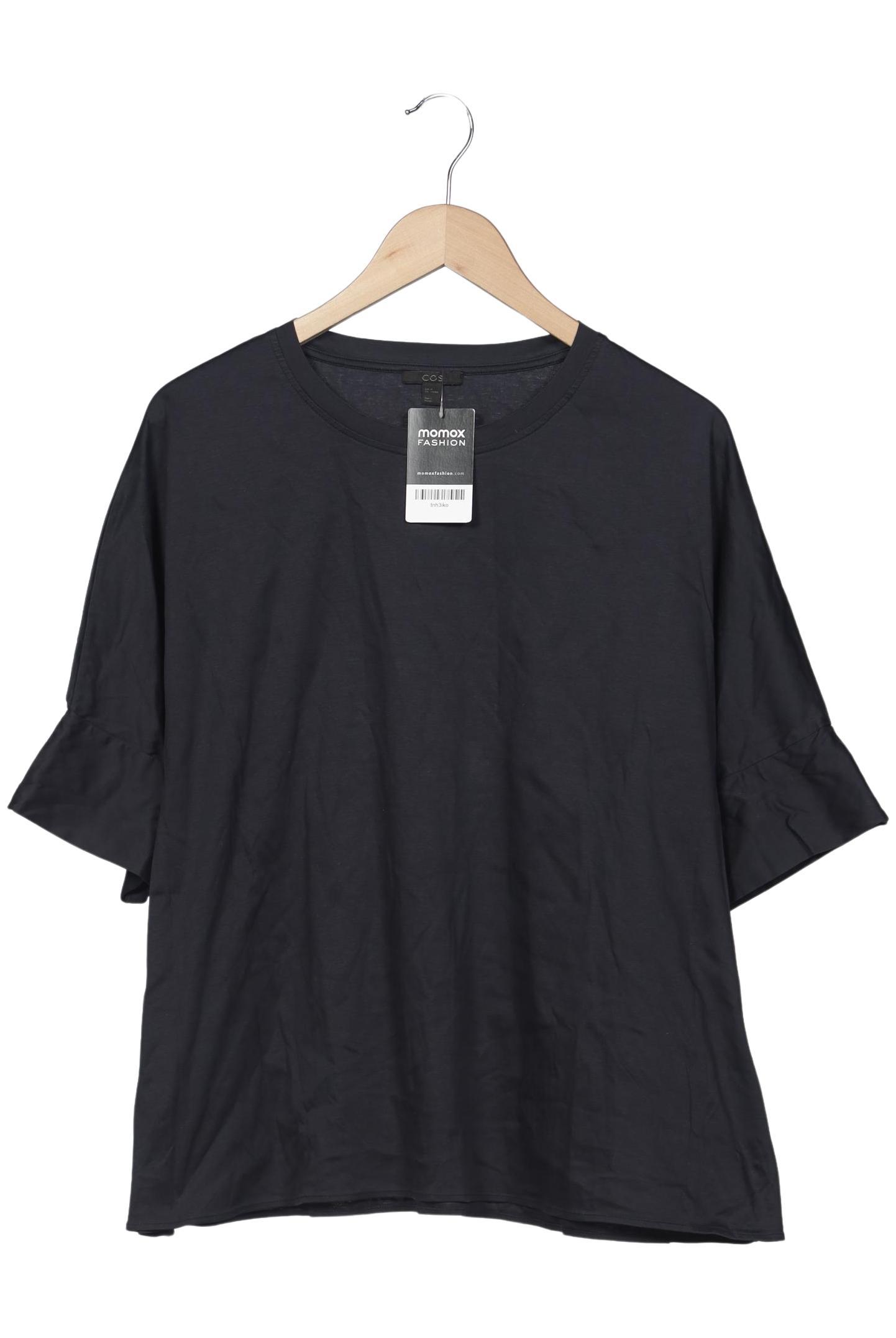 

COS Damen T-Shirt, marineblau, Gr. 38