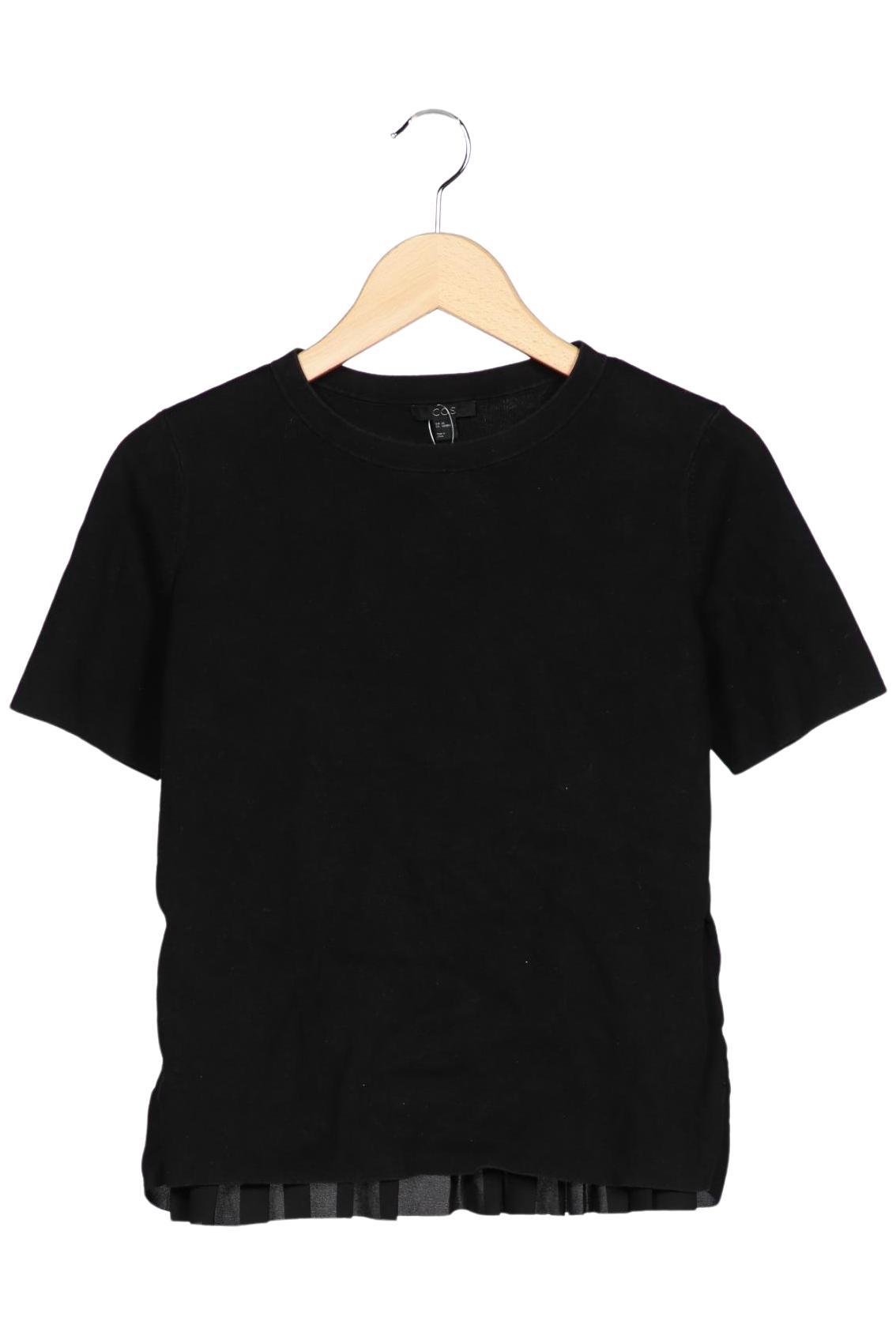 

COS Damen T-Shirt, schwarz, Gr. 34