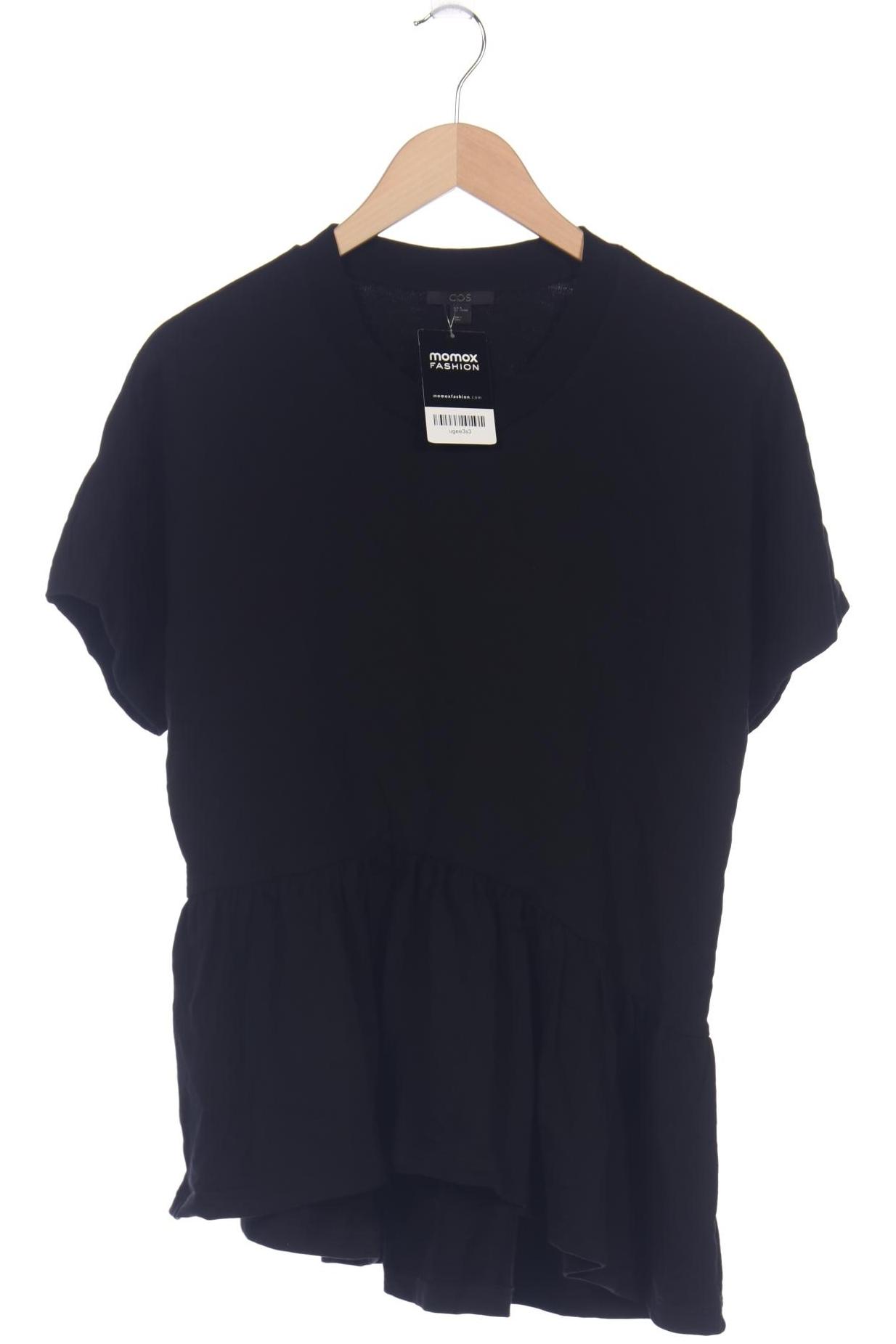

COS Damen T-Shirt, schwarz, Gr. 38