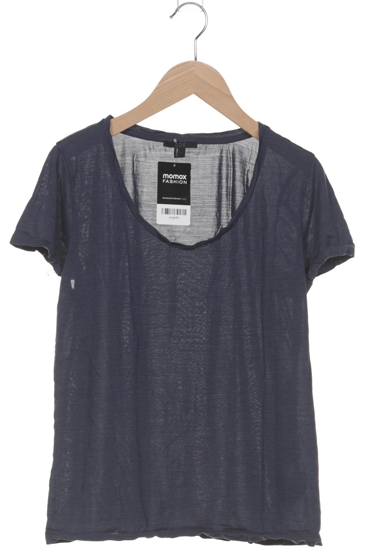 

COS Damen T-Shirt, marineblau, Gr. 36