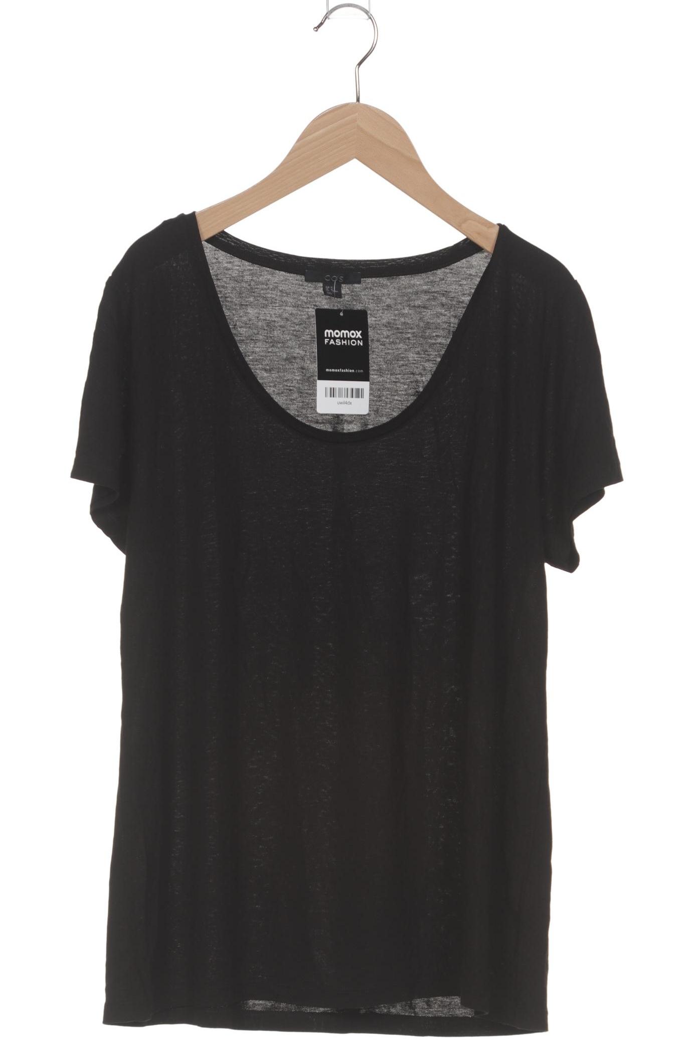 

COS Damen T-Shirt, schwarz, Gr. 38