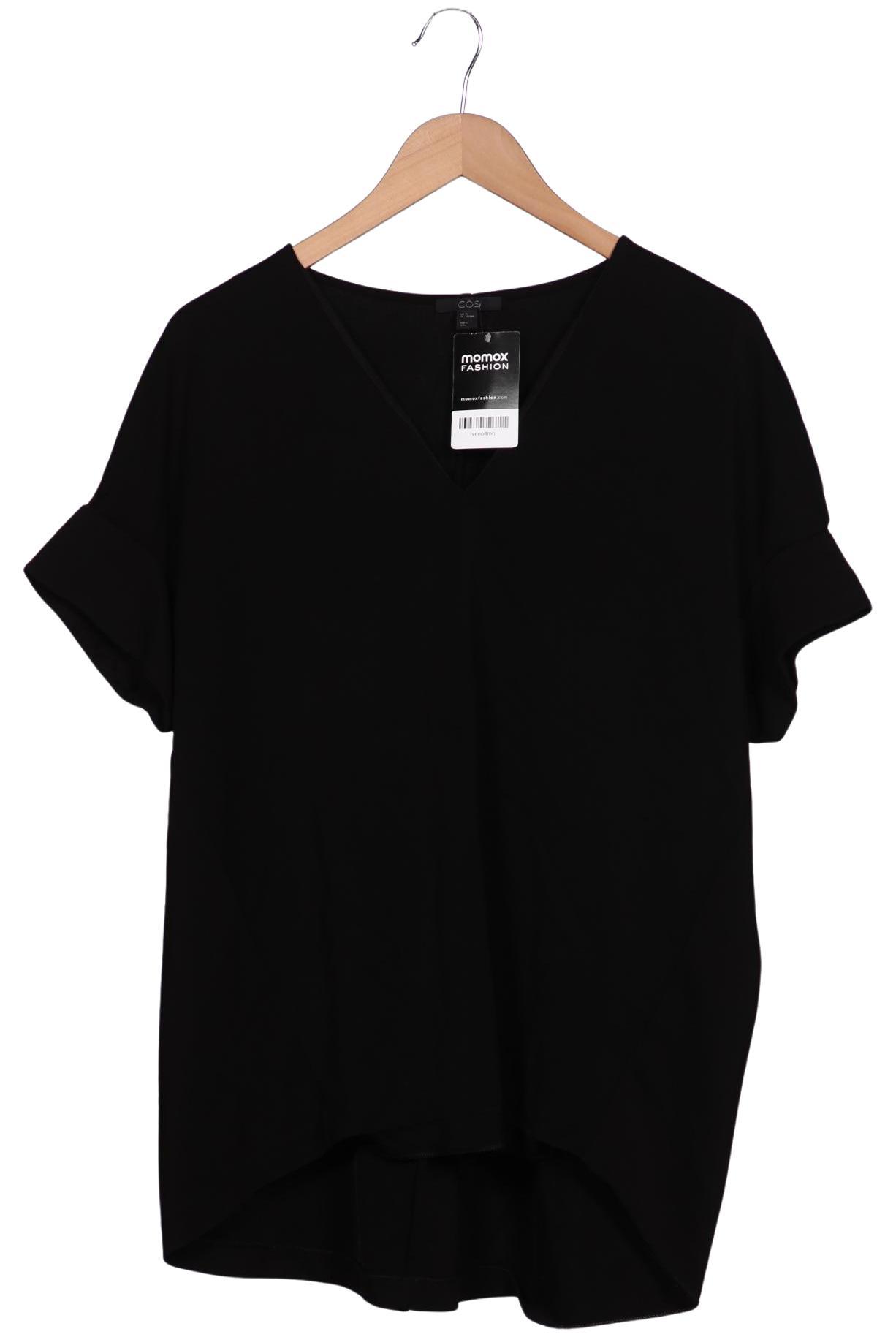 

COS Damen T-Shirt, schwarz, Gr. 38