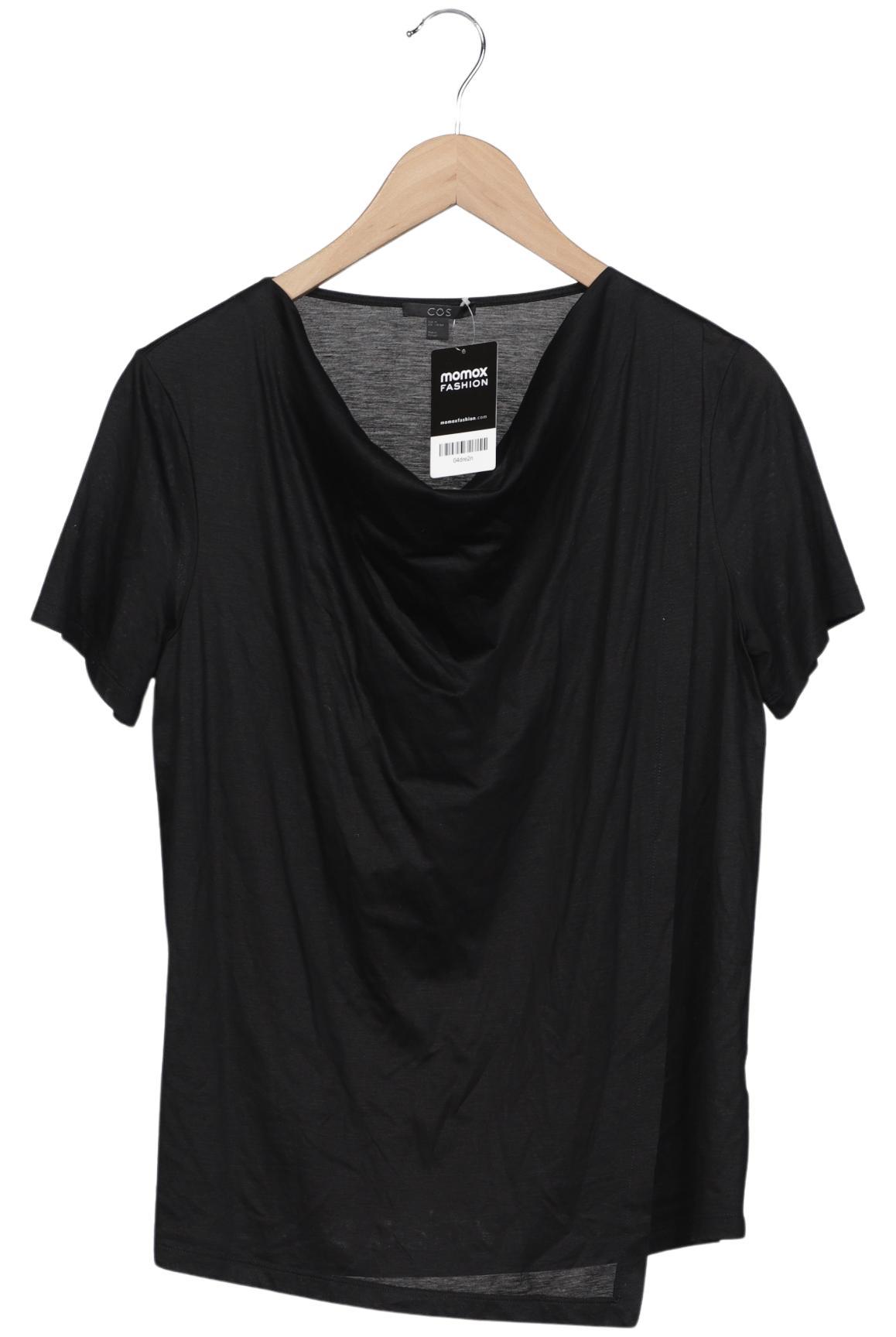 

COS Damen T-Shirt, schwarz, Gr. 38