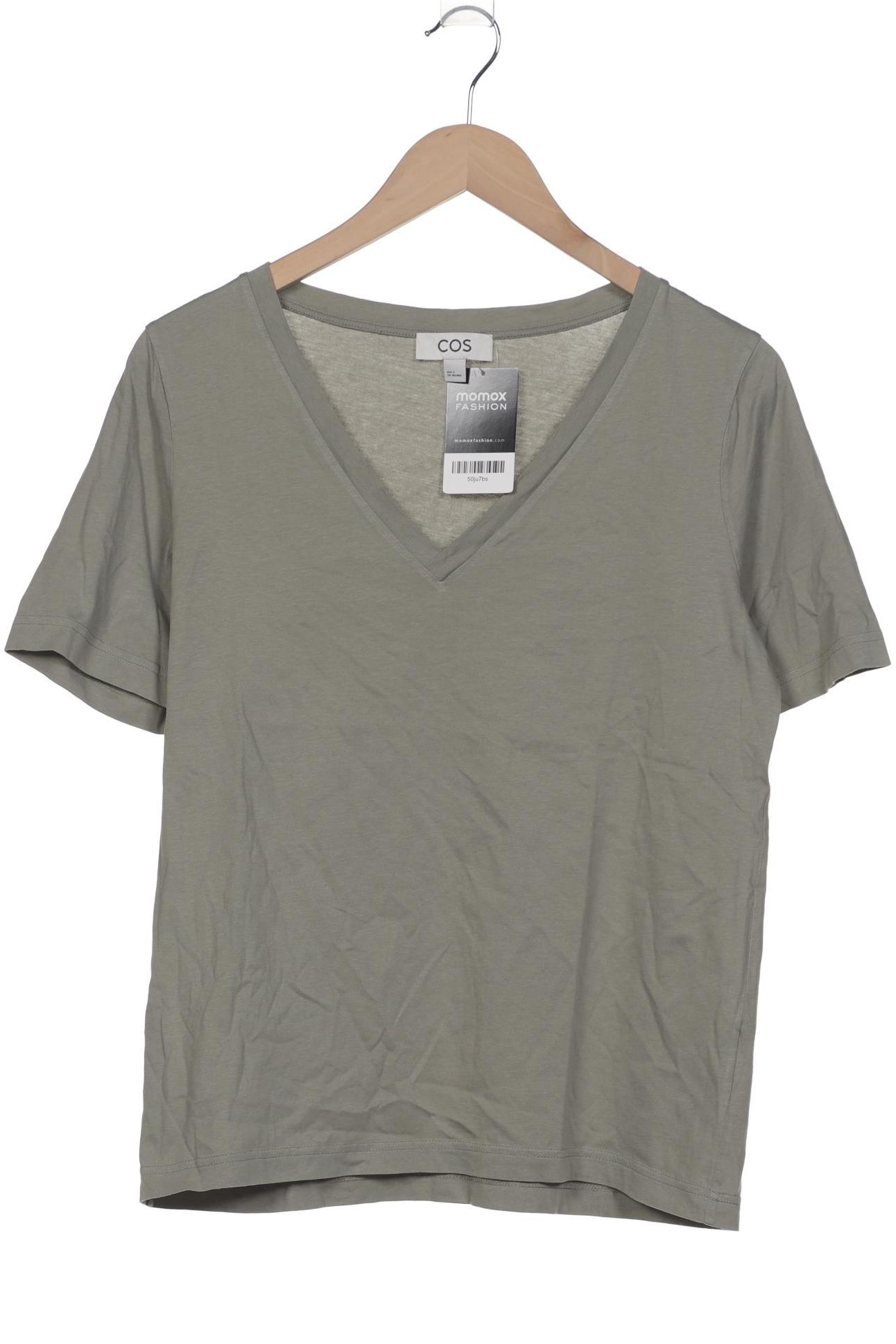 

COS Damen T-Shirt, grün, Gr. 36