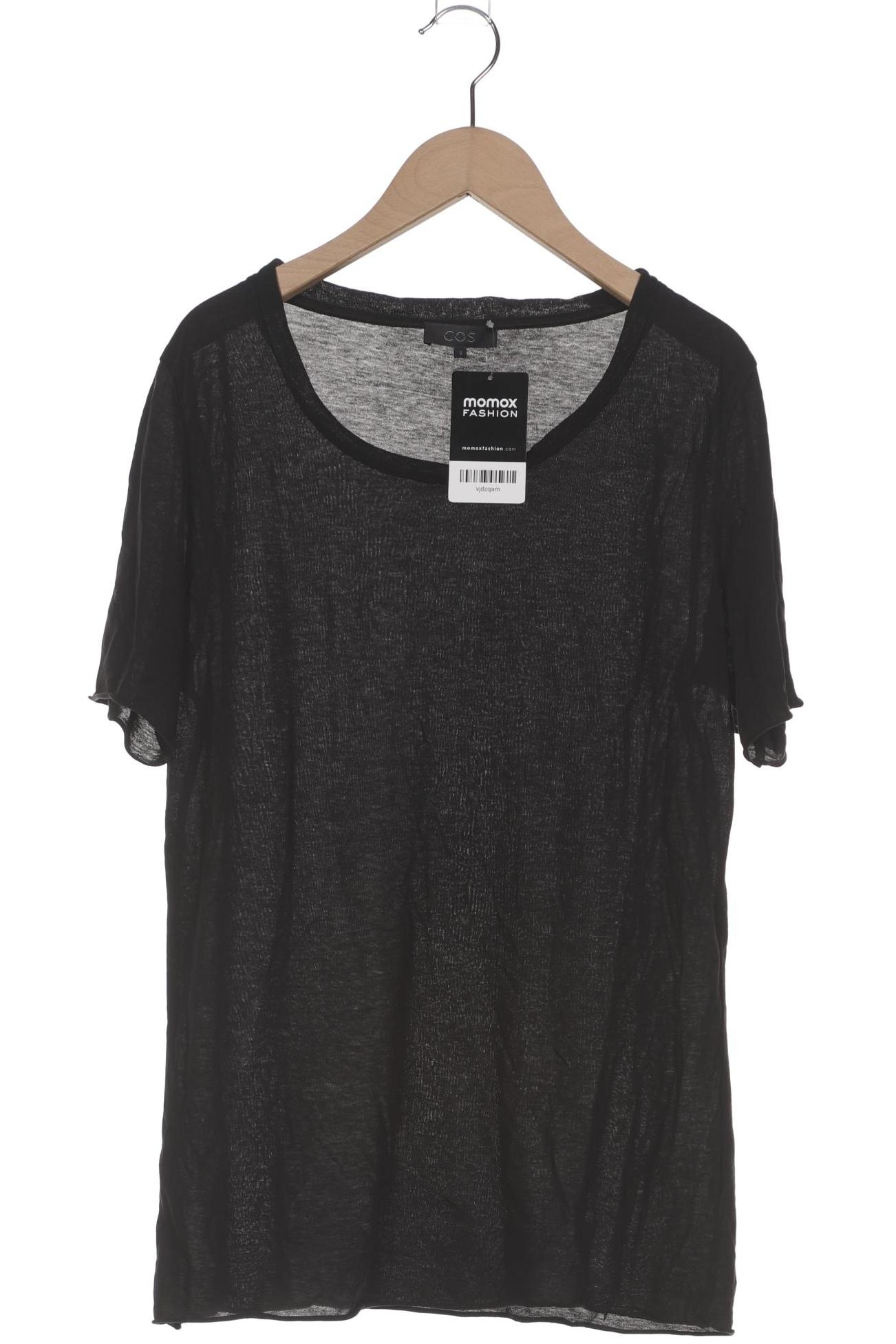 

COS Damen T-Shirt, schwarz, Gr. 36