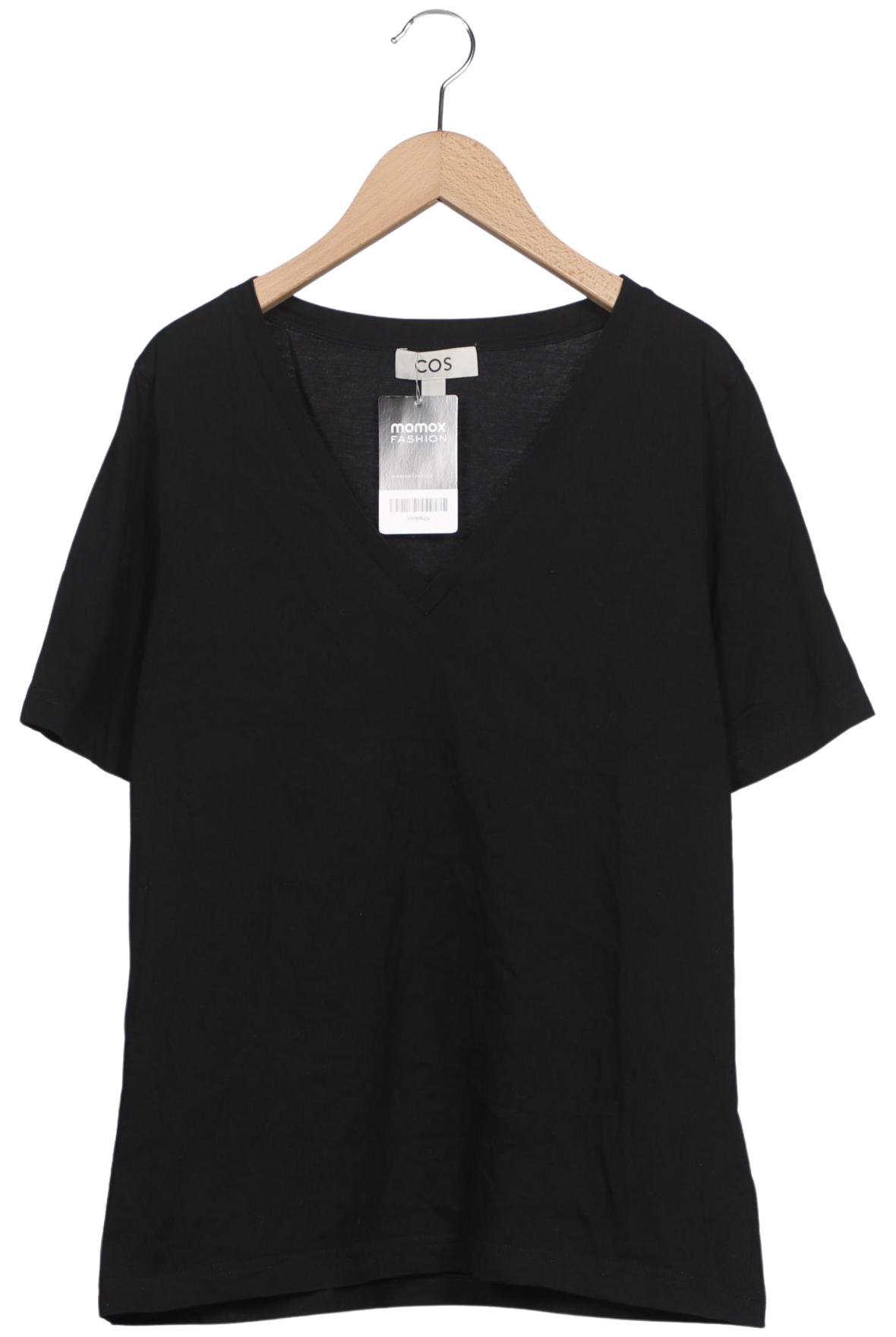 

COS Damen T-Shirt, schwarz, Gr. 36