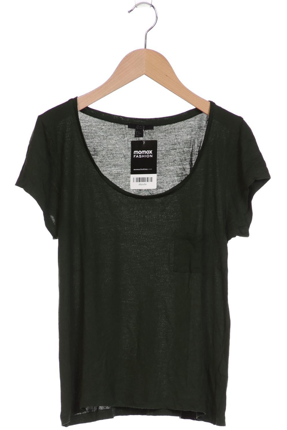 

COS Damen T-Shirt, grün, Gr. 34