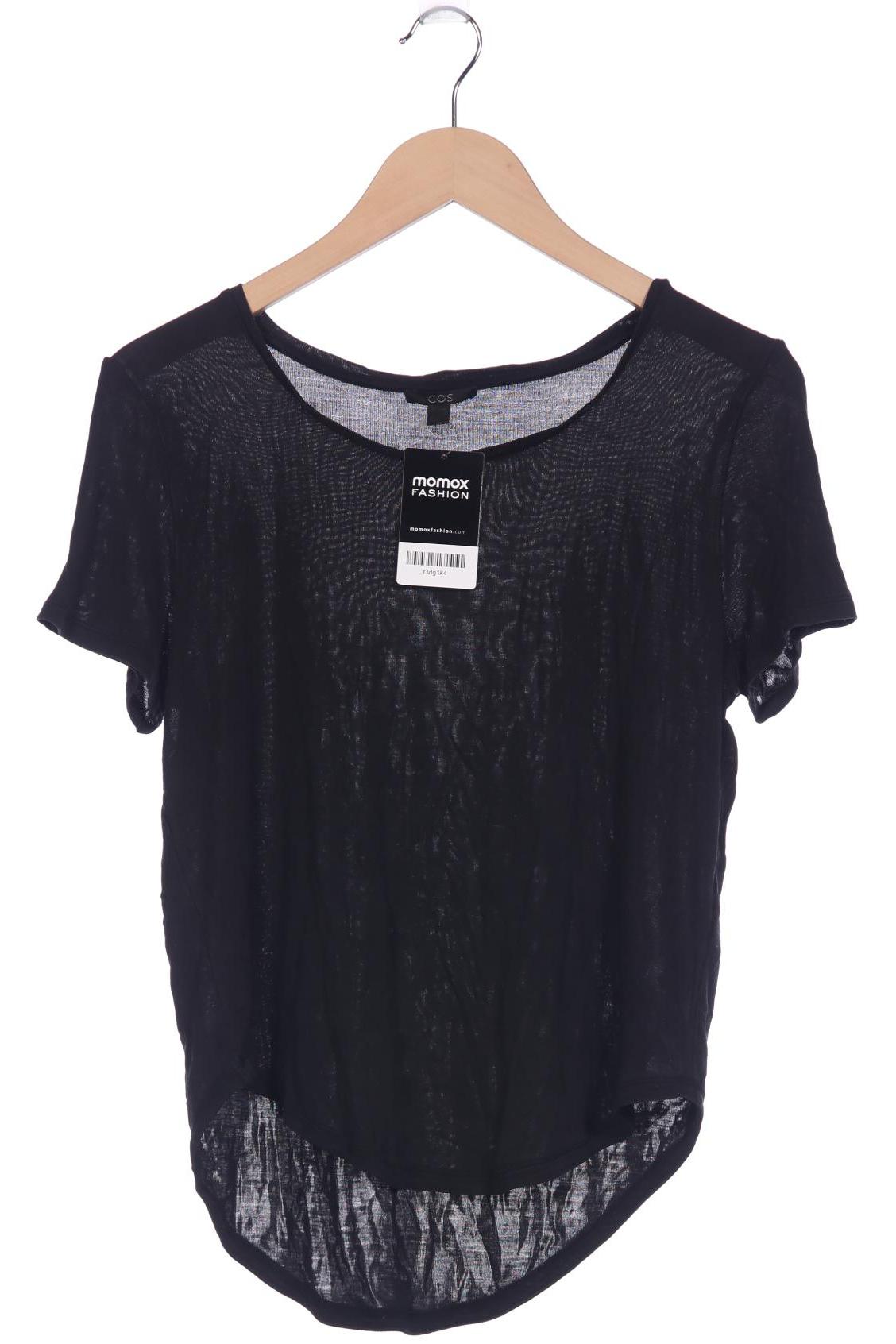 

COS Damen T-Shirt, schwarz, Gr. 36