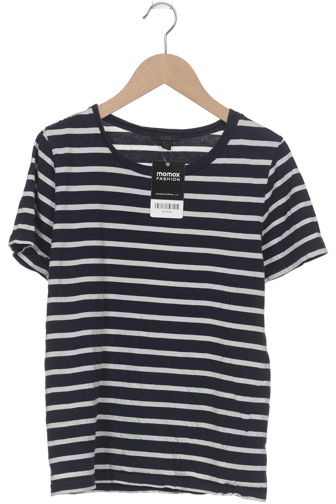

COS Damen T-Shirt, marineblau, Gr. 36
