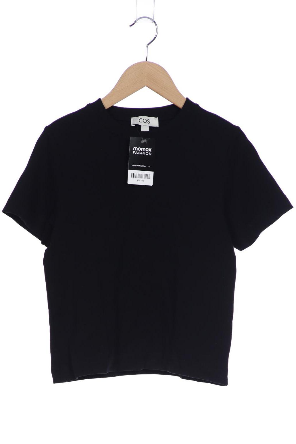 

COS Damen T-Shirt, schwarz, Gr. 34