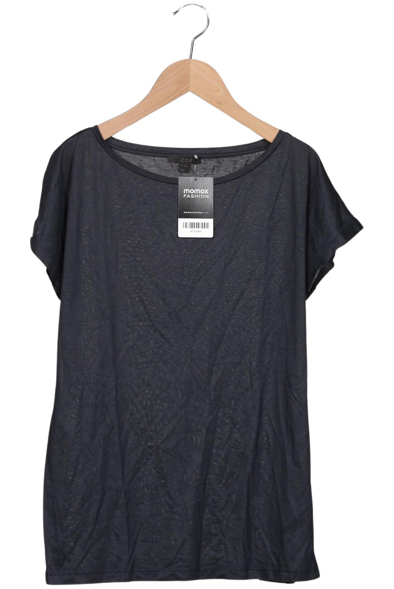 

COS Damen T-Shirt, marineblau, Gr. 38