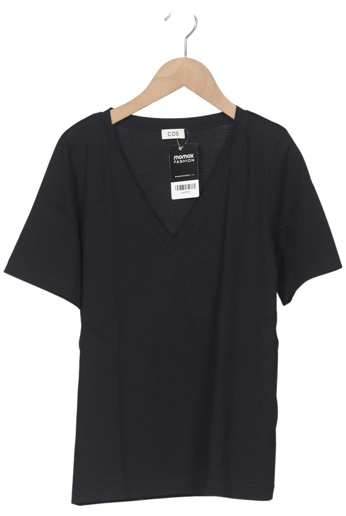 

COS Damen T-Shirt, schwarz, Gr. 36