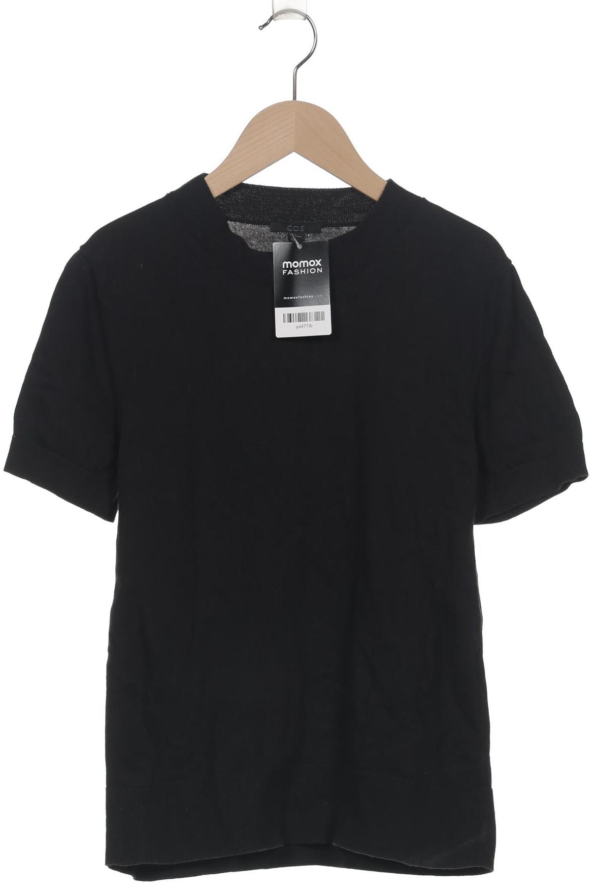 

COS Damen T-Shirt, schwarz, Gr. 38