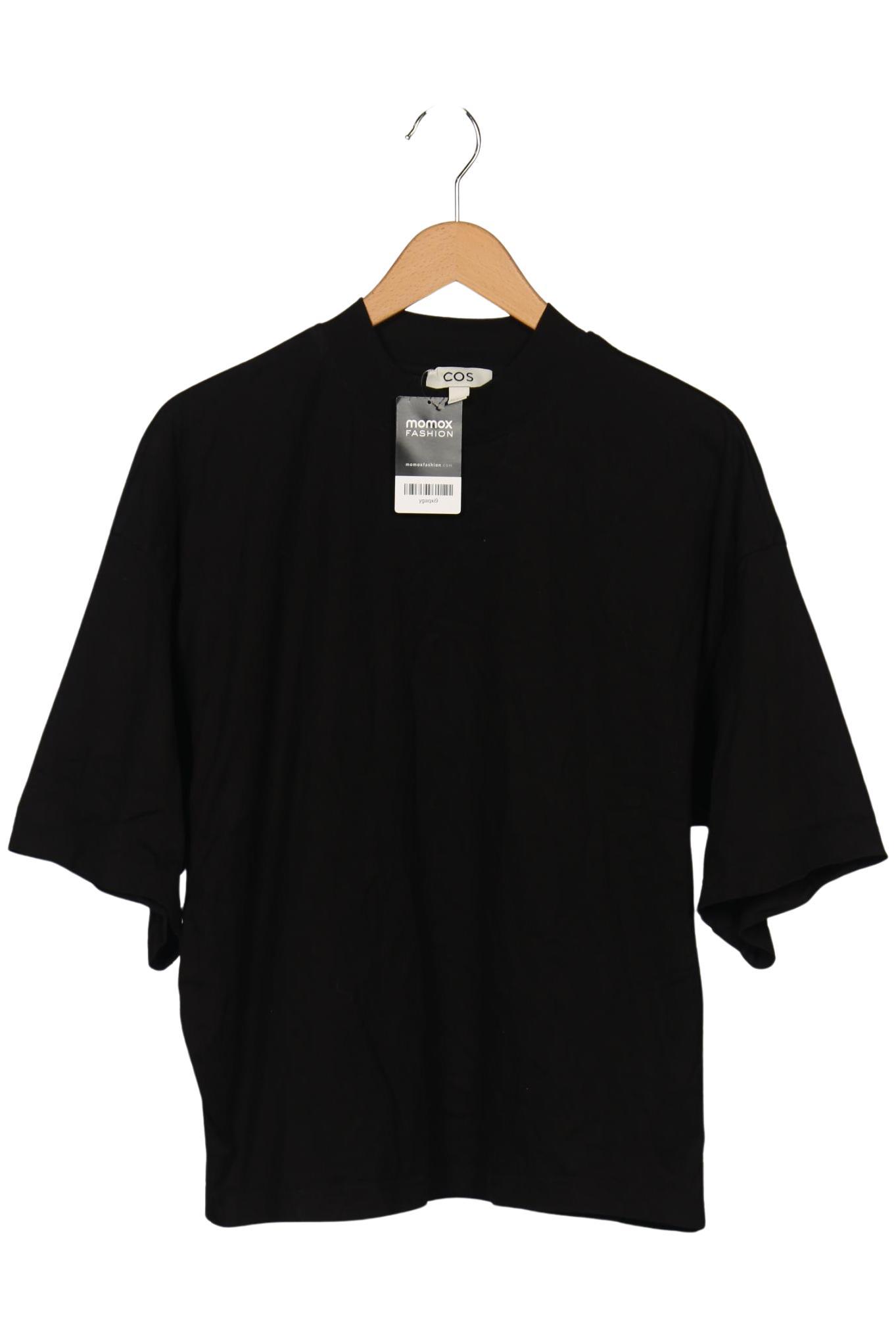 

COS Damen T-Shirt, schwarz, Gr. 38
