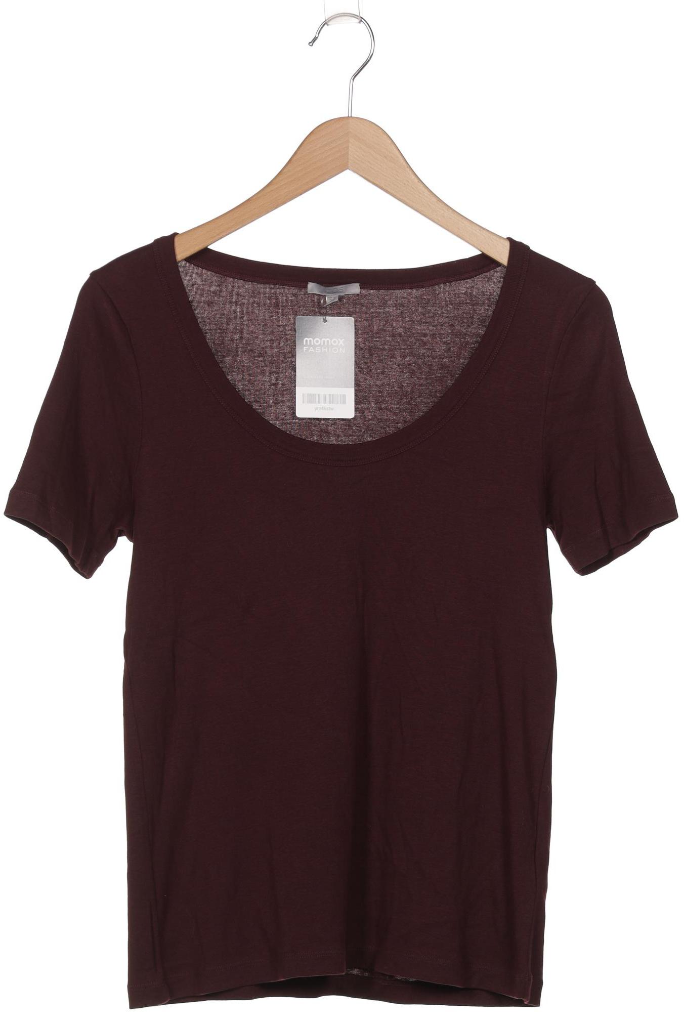 

COS Damen T-Shirt, bordeaux, Gr. 38