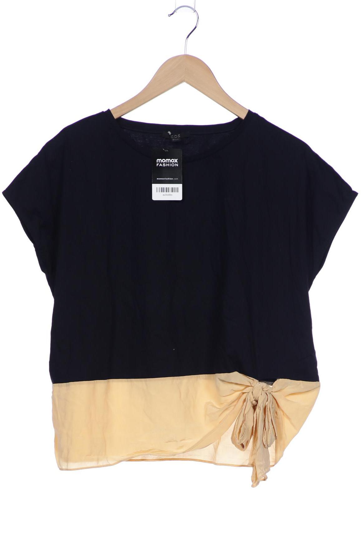 

COS Damen T-Shirt, marineblau, Gr. 36